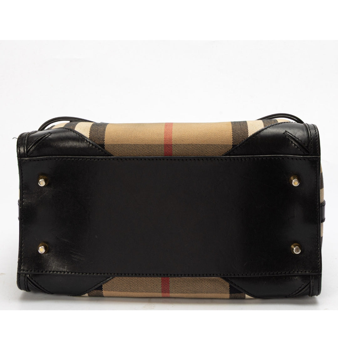 Burberry House Check Bridle Chester Bowler Bag