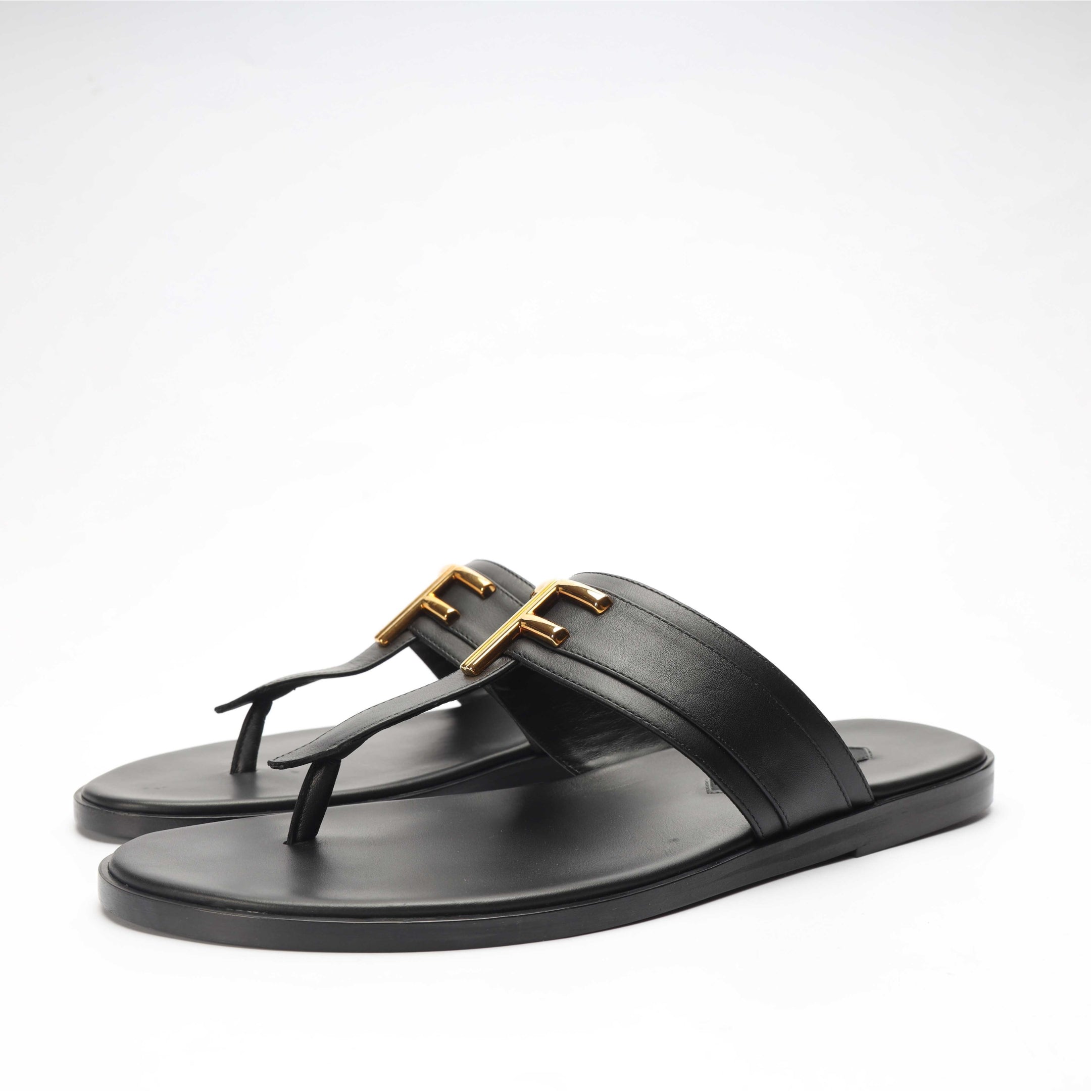 Tom Ford Brighton Black Thong Sandals