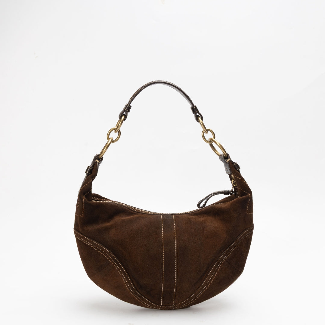 Coach Suede Brown Vintage Hobo bag