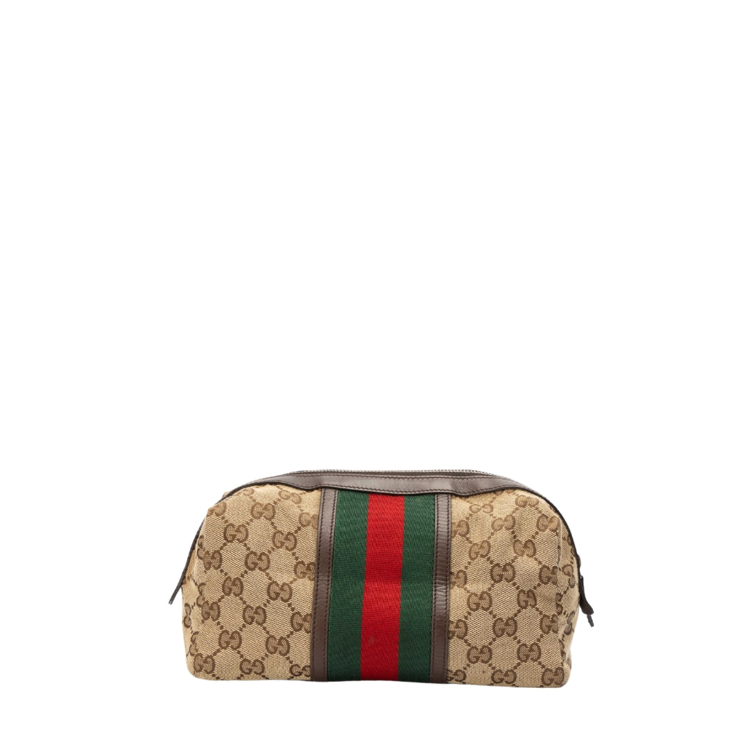 Gucci GG Canvas Web Cosmetic Pouch