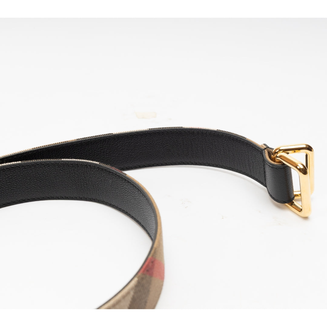 Burberry Check Reversible Belt