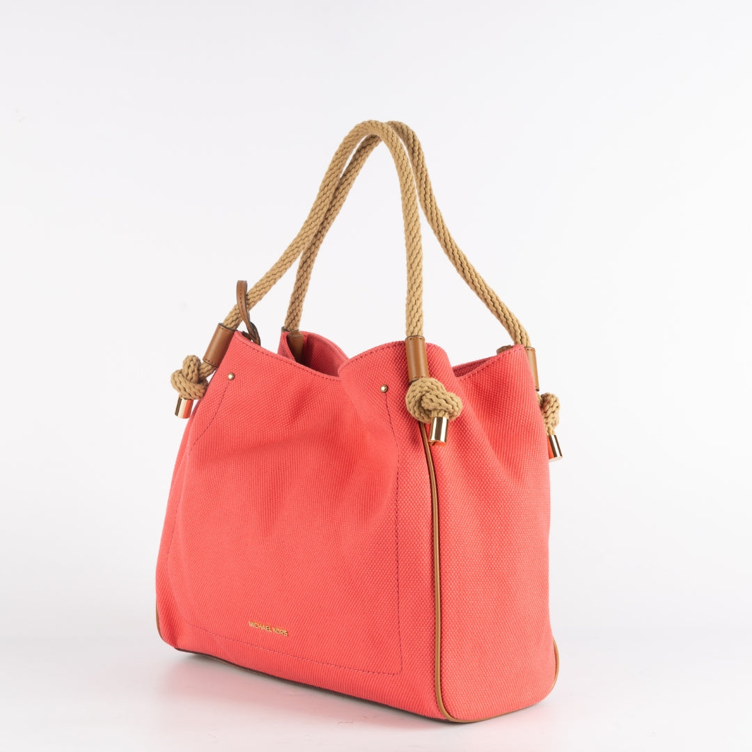 Michael Kors Natural Isla Large Shoulder Bag
