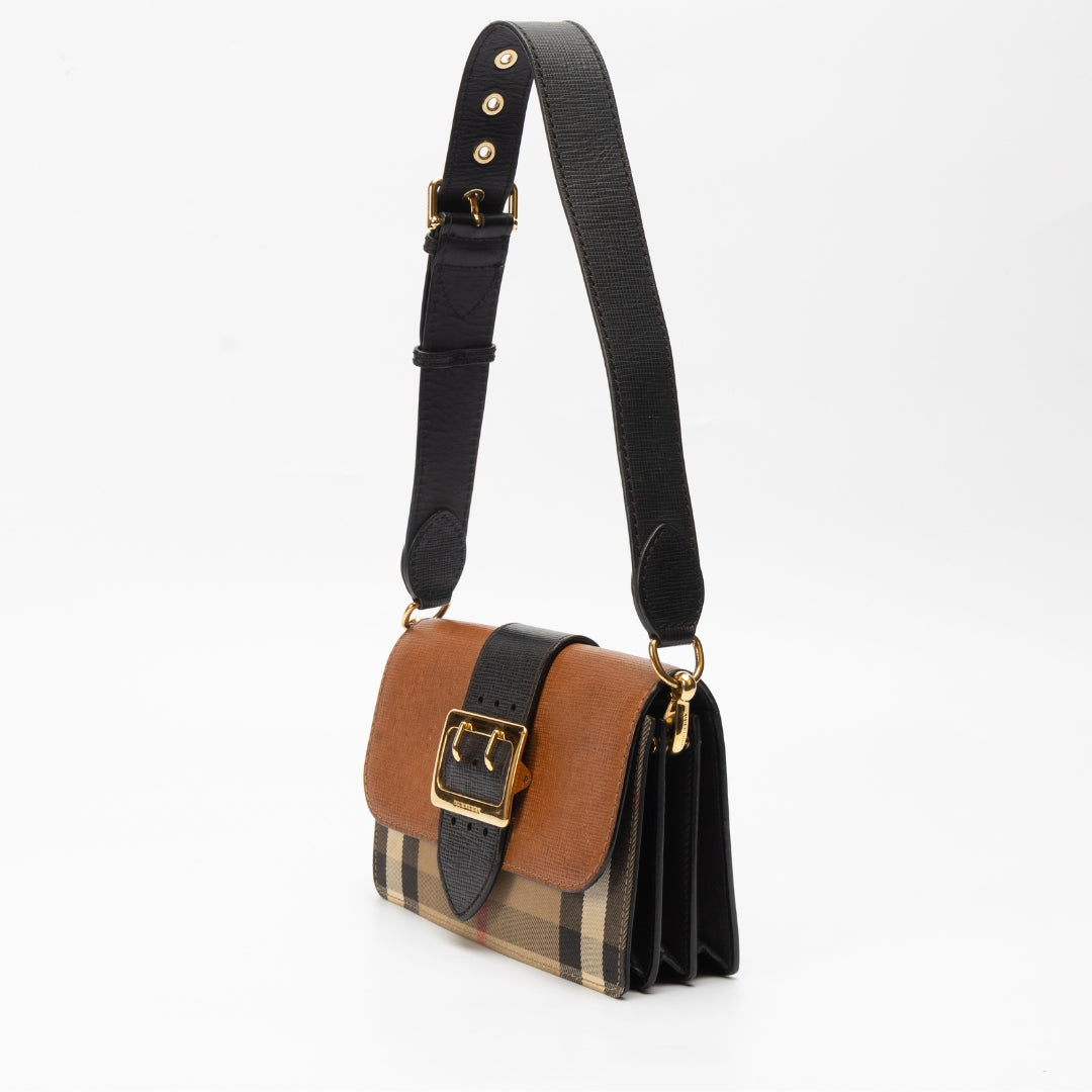 Burberry Madison Buckle Flap Shoulder Bag