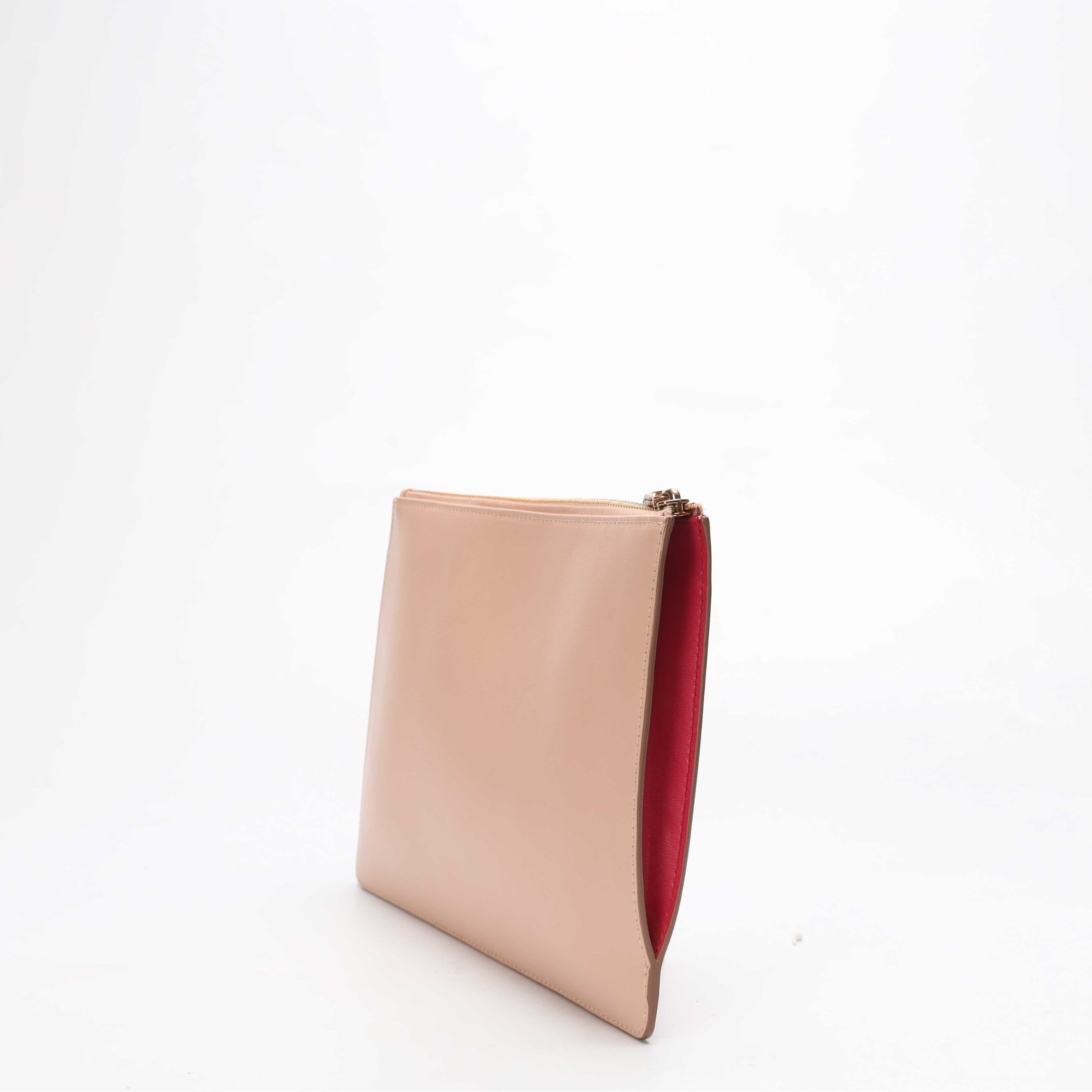 Salvatore Ferragamo Pink Gancini Wristlet Zip Pouch