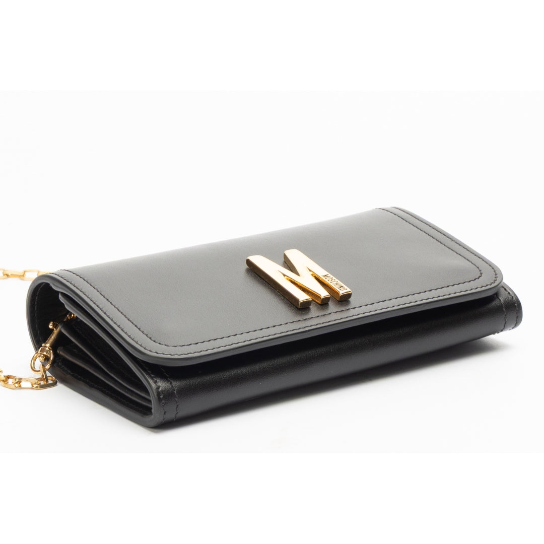 Moschino Mini M Logo Wallet on Chain