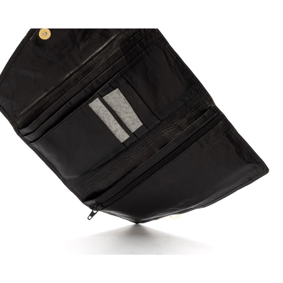 Dior Miss Caro Black Voyageur Slim Wallet