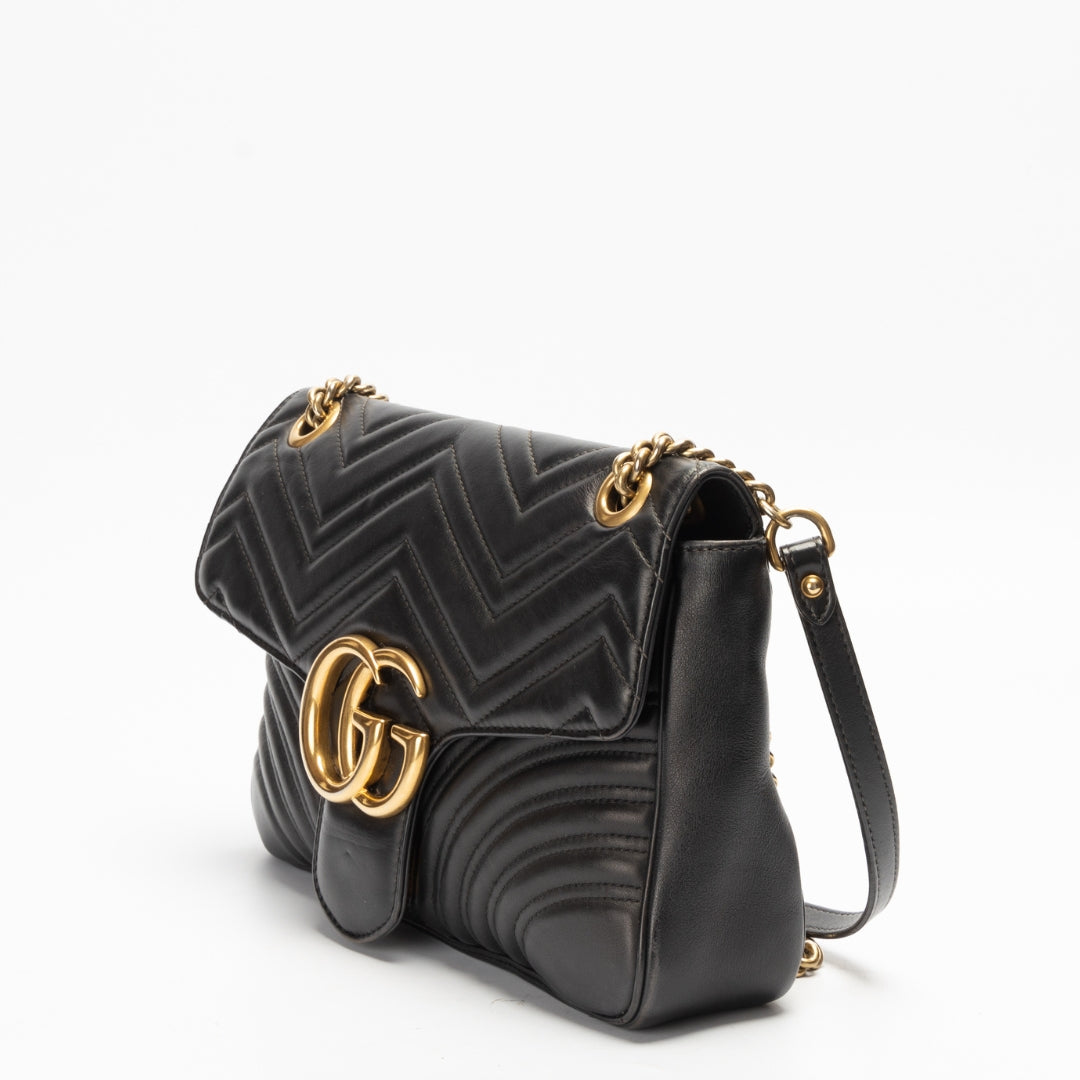 Gucci GG Marmont Quilted Leather Matelasse Shoulder Bag