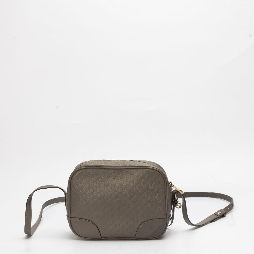 Gucci Guccissima Mini Bree Grey Messenger Bag