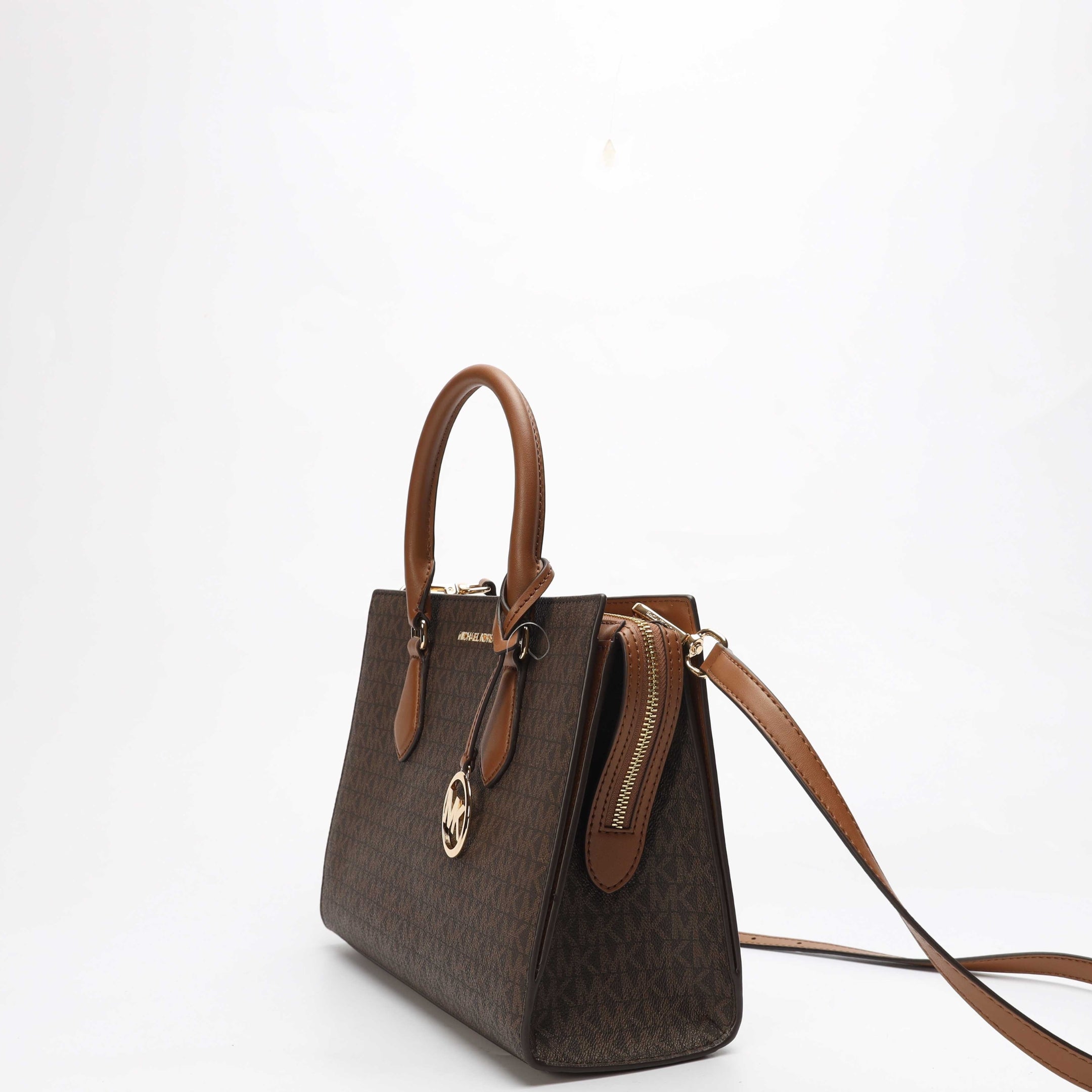 Michael Kors Marilyn Signature Logo Convertible Satchel