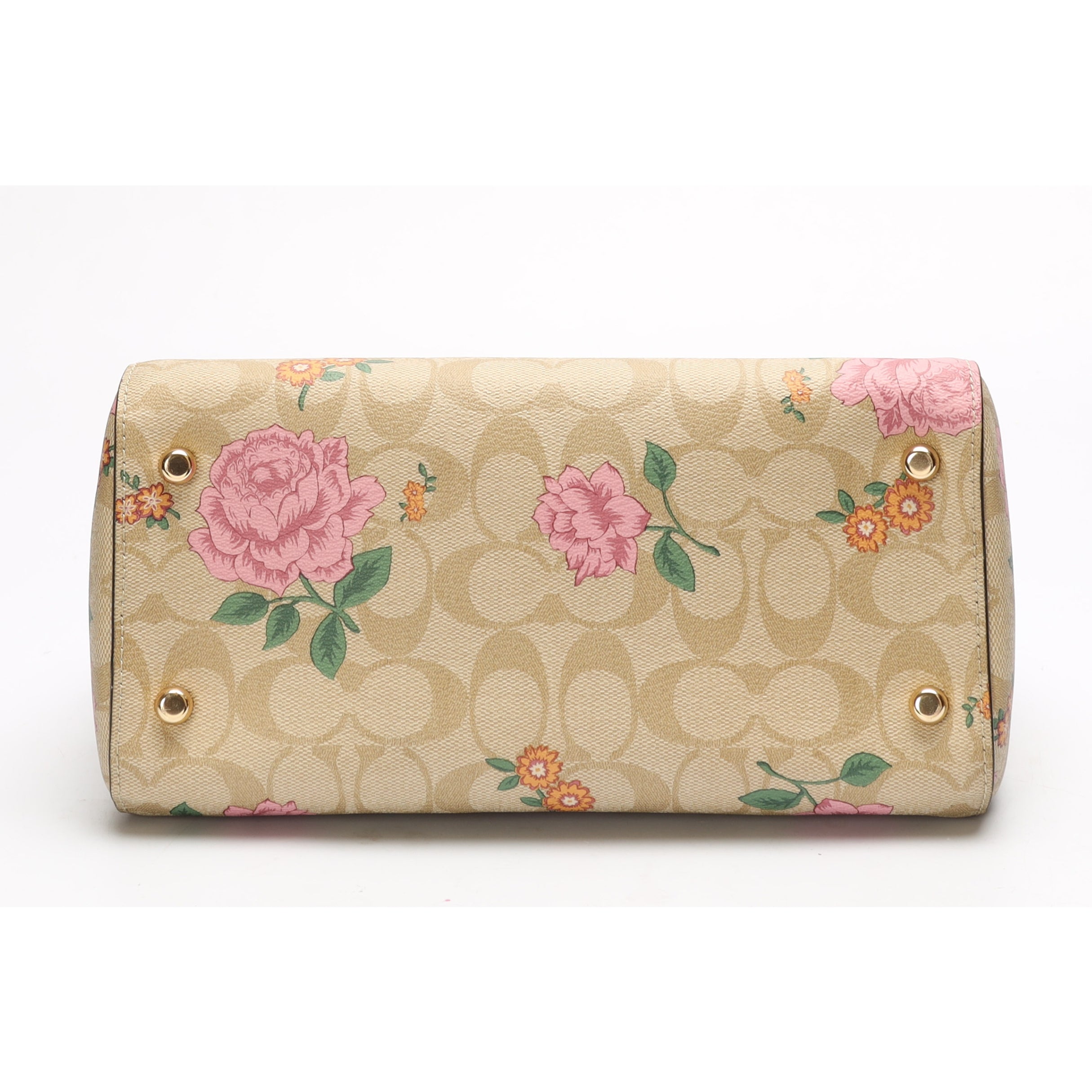 Coach Rowan Signature Canvas Rose Satchel