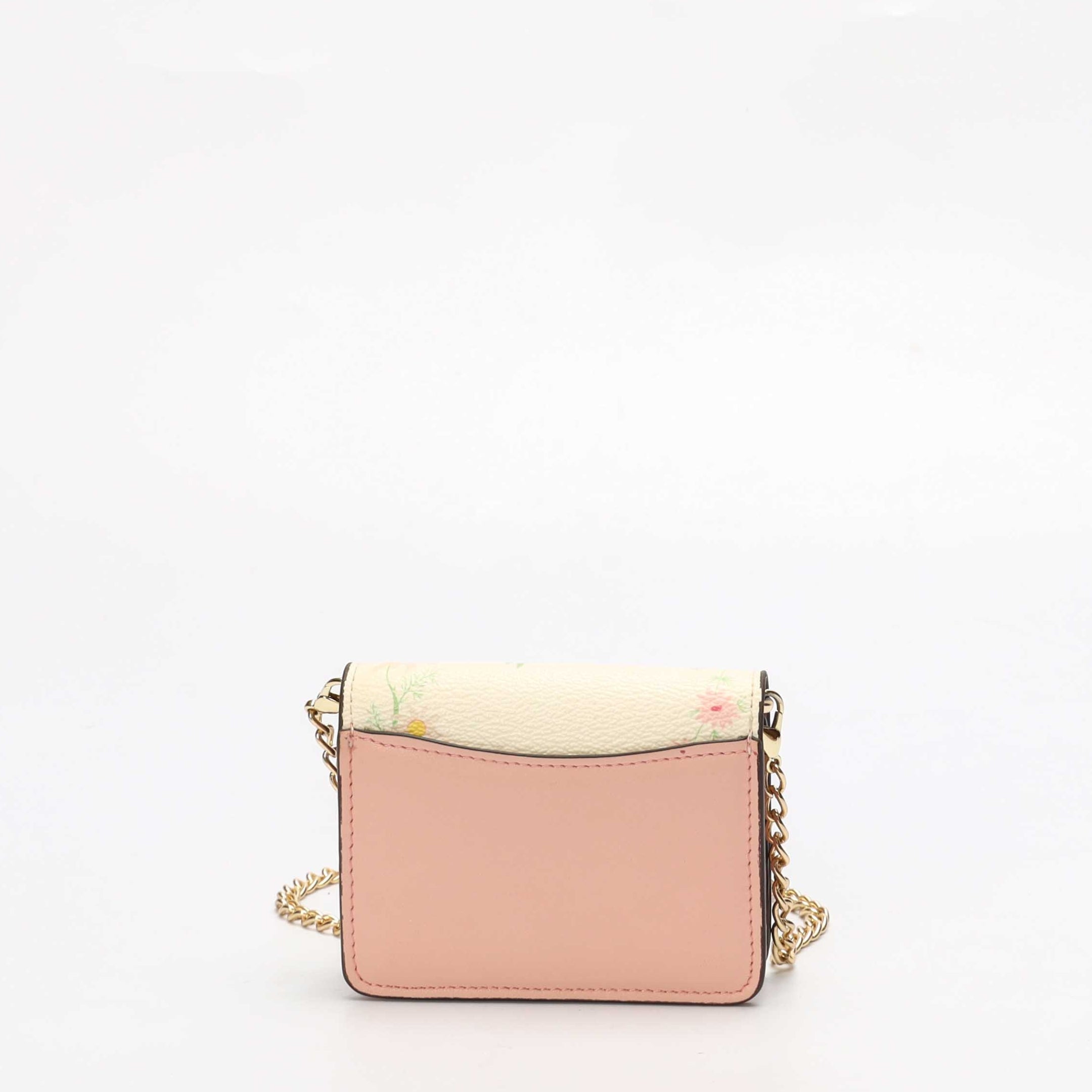 Coach Floral Mini Chain Wallet