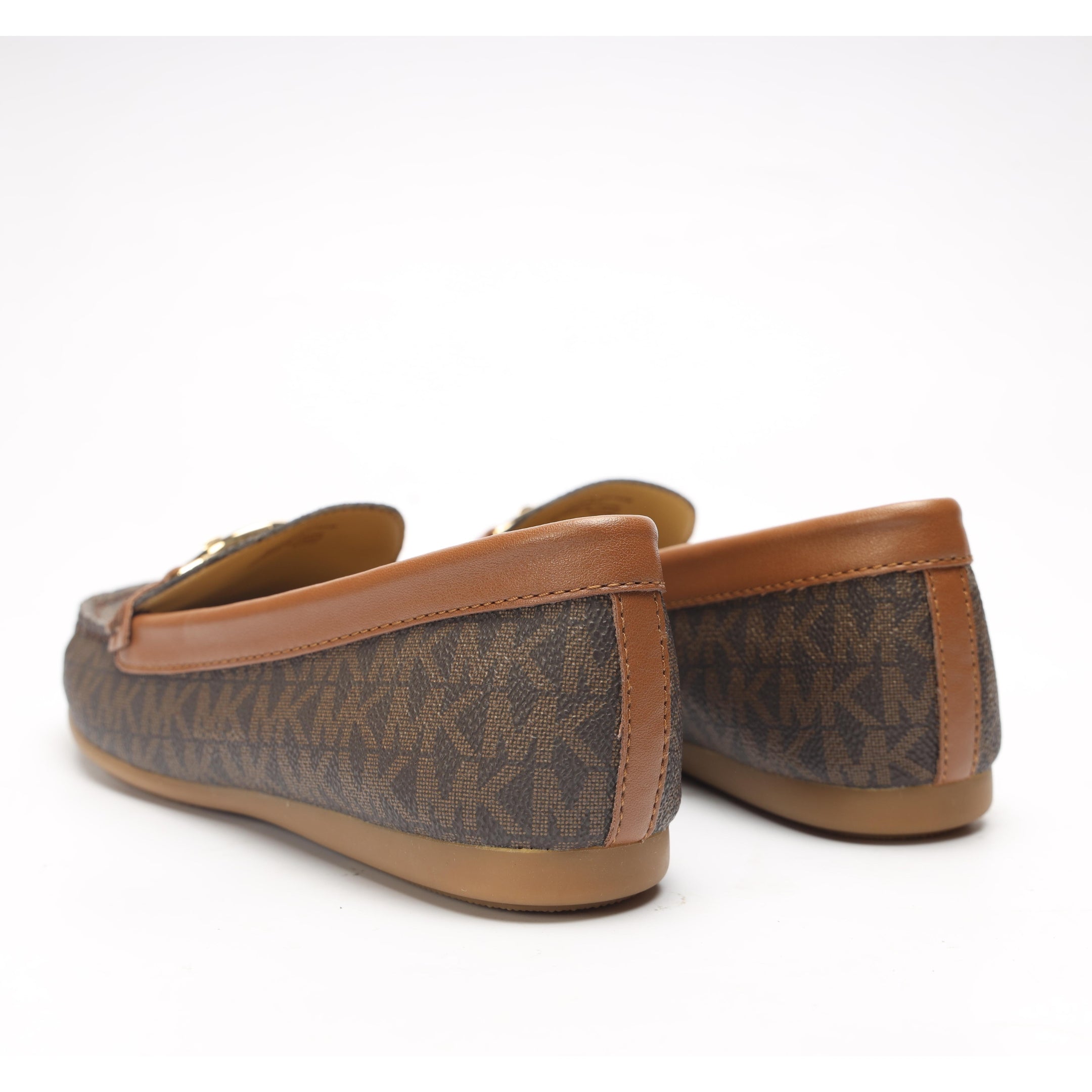 Michael Kors Fulton Brown Signature Logo Moccasin