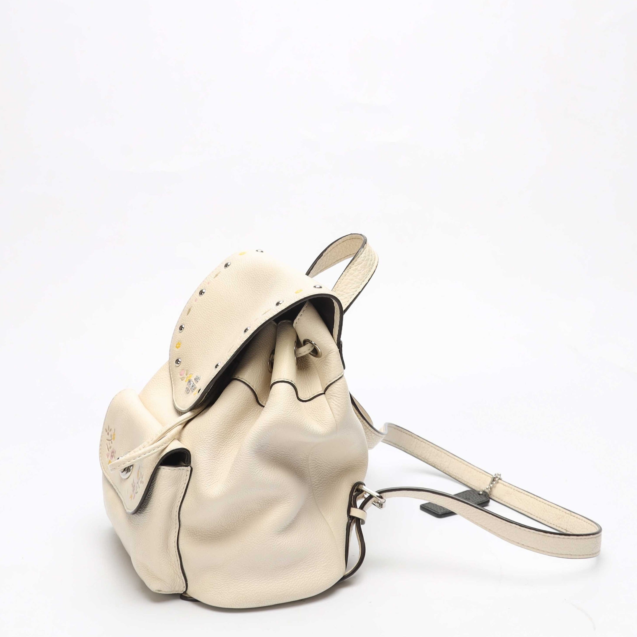 Coach White Billie Backpack