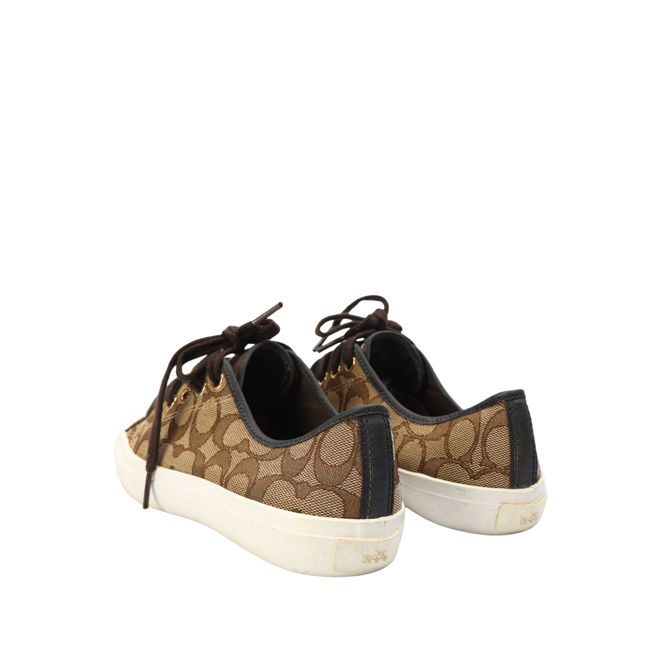 Coach Canvas Patterned Sneakers
