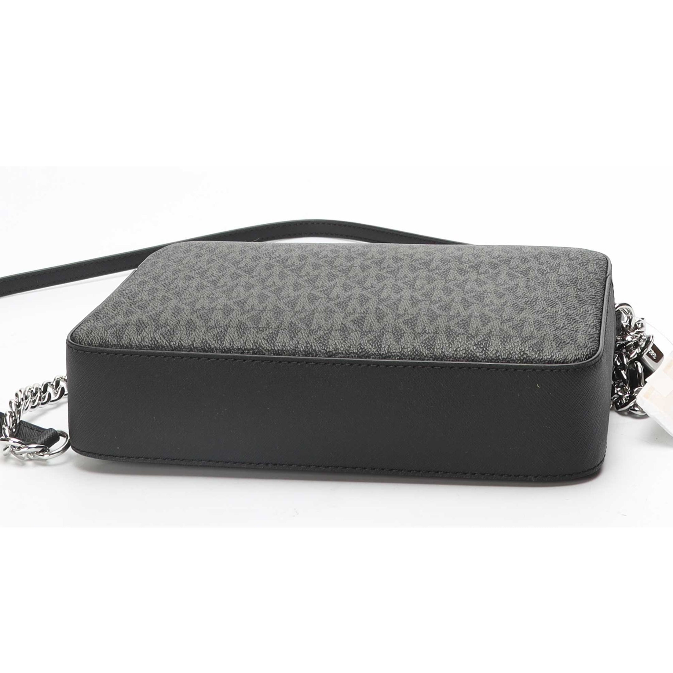 Michael Kors Black Jet Set Logo Camera Crossbody Bag