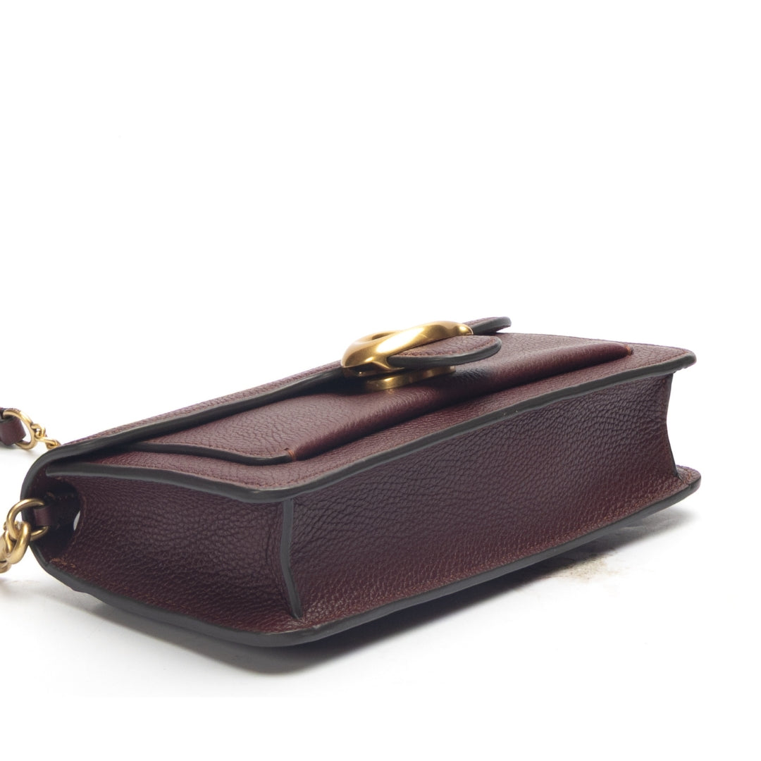 Coach Tabby Maroon Medium Sling Bag