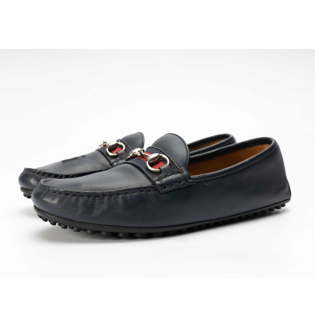 Gucci Horsebit Web Slip On Loafers