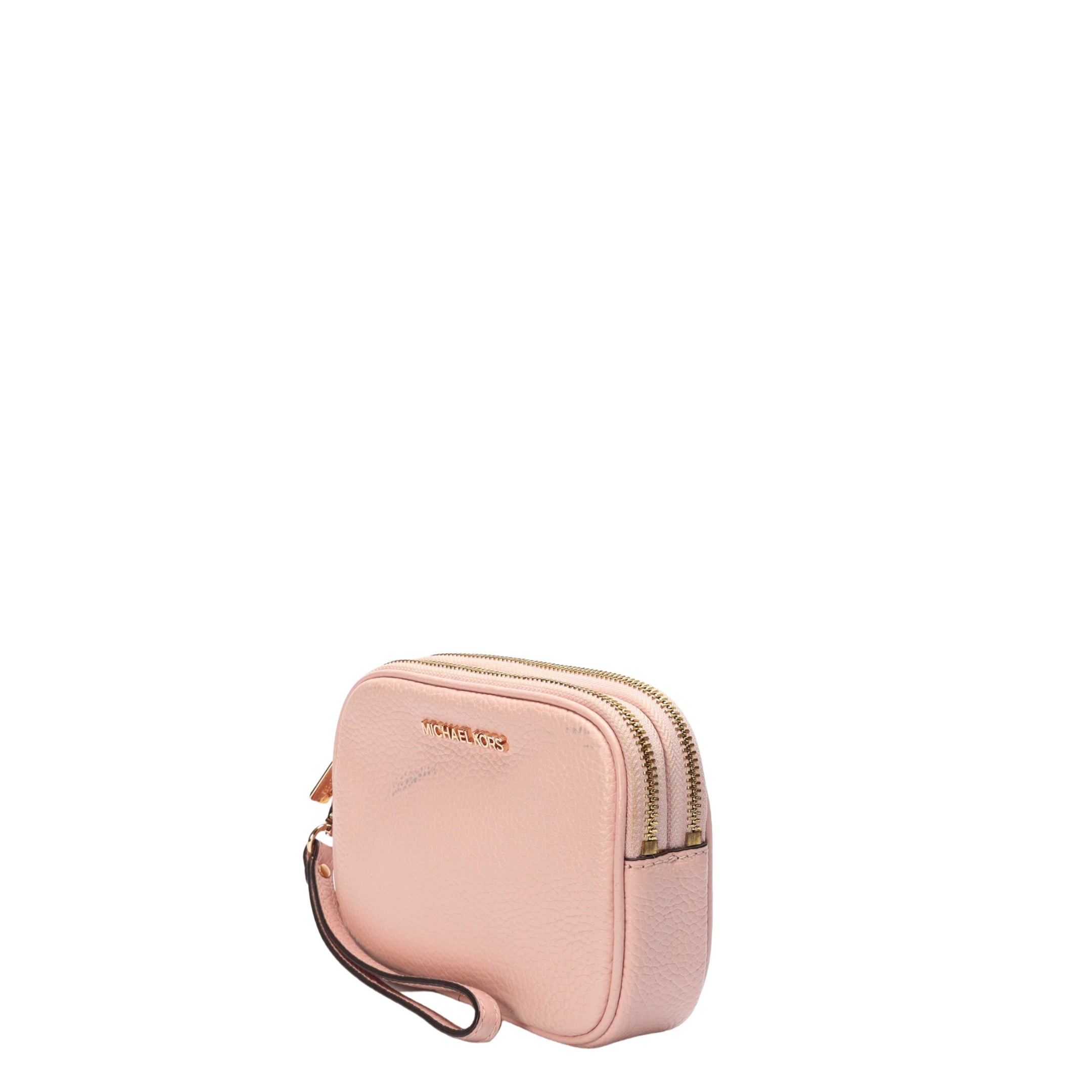 Michael Kors Double Zip Pink Wristlet