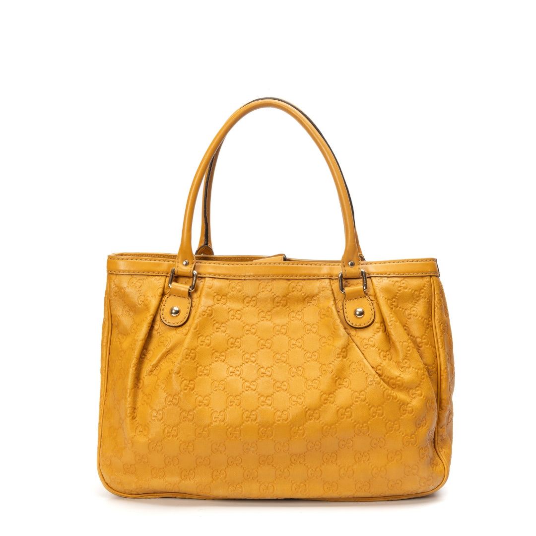 Gucci Mustard Guccissima Leather Sukey Tote