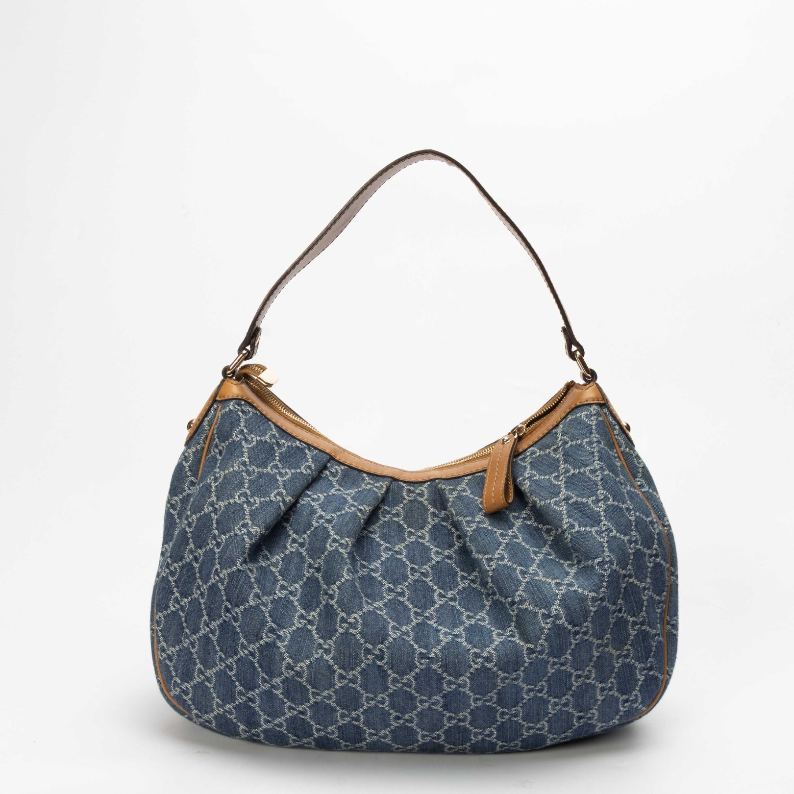 Gucci Blue GG Denim Medium Sukey Tote
