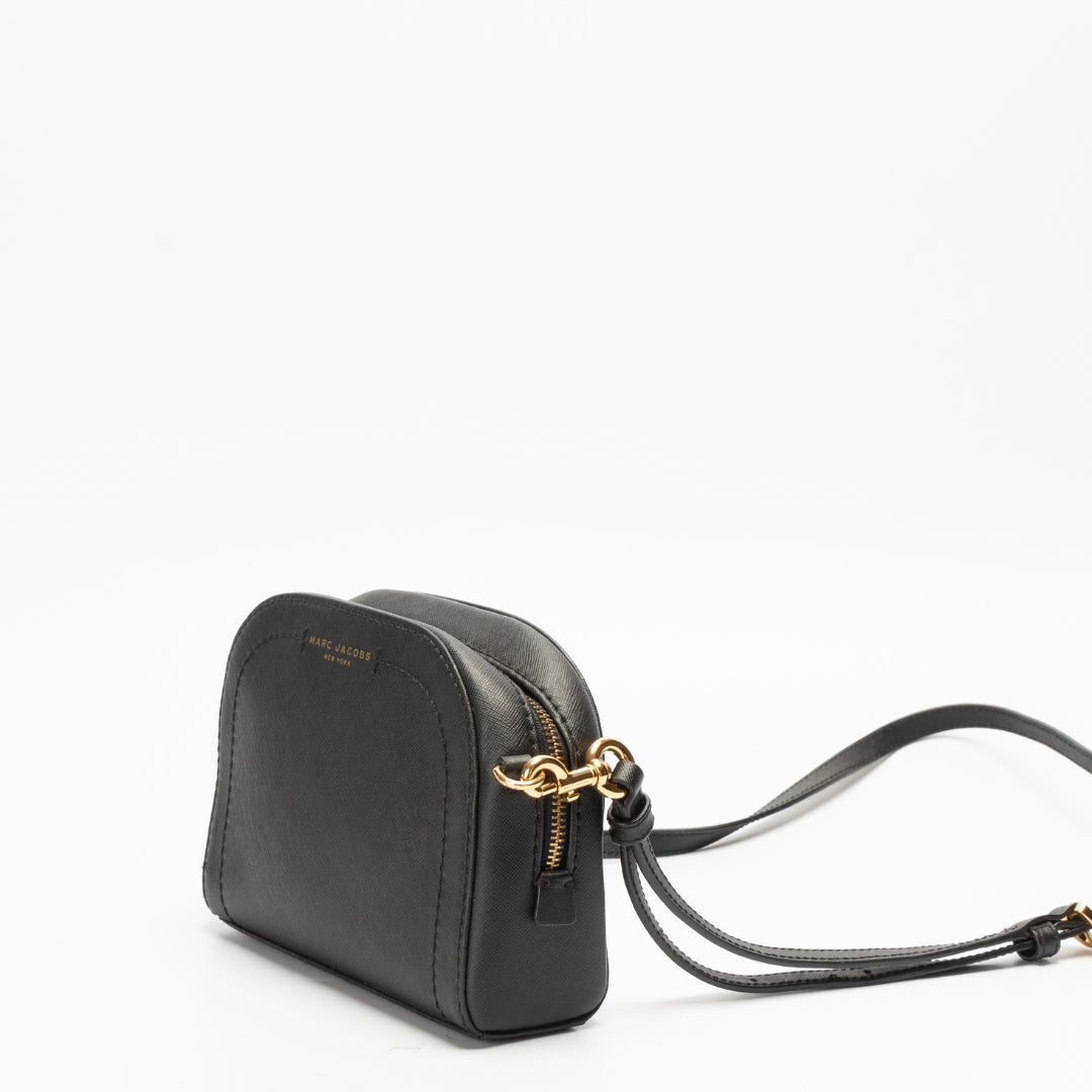 Marc Jacobs Black Saffiano Leather Crossbody Bag