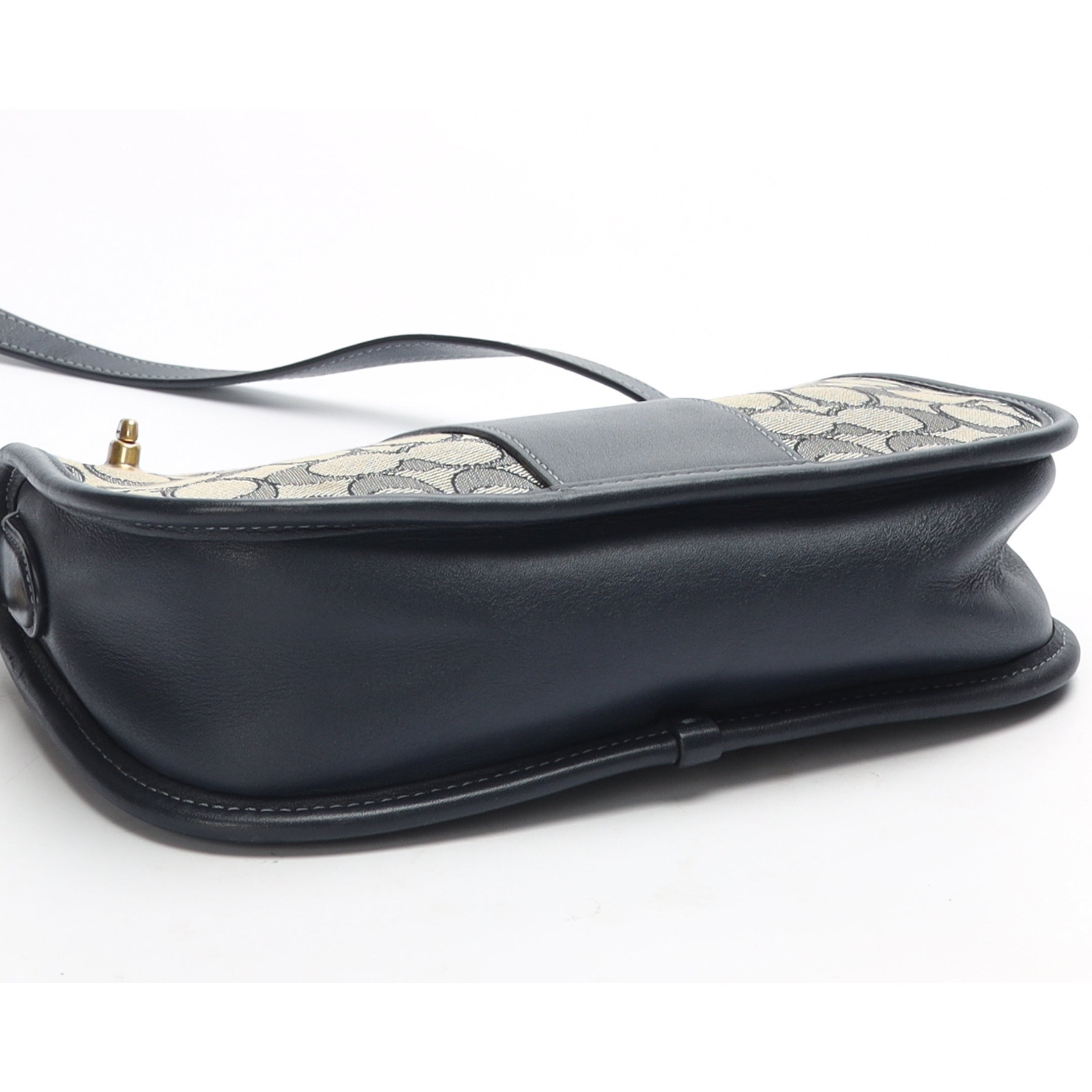 Coach Swinger Signature Jacquard Navy Crossbody Bag