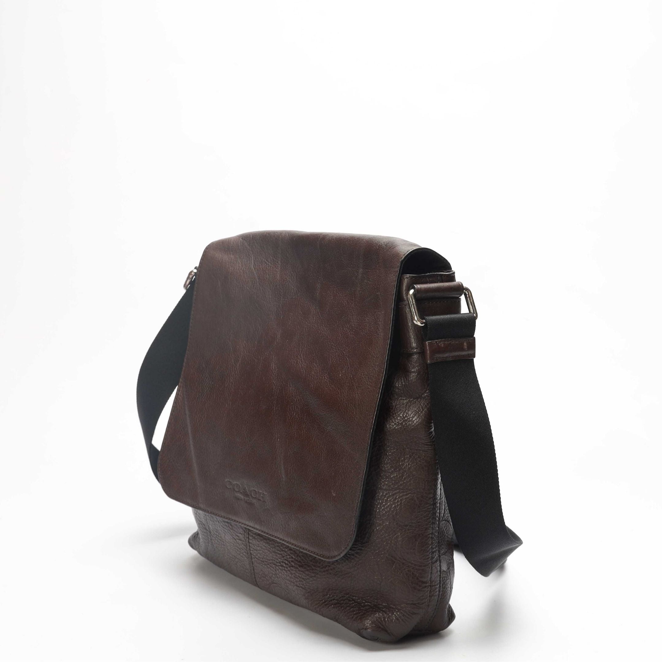 Coach Brown Flap Messenger Bag