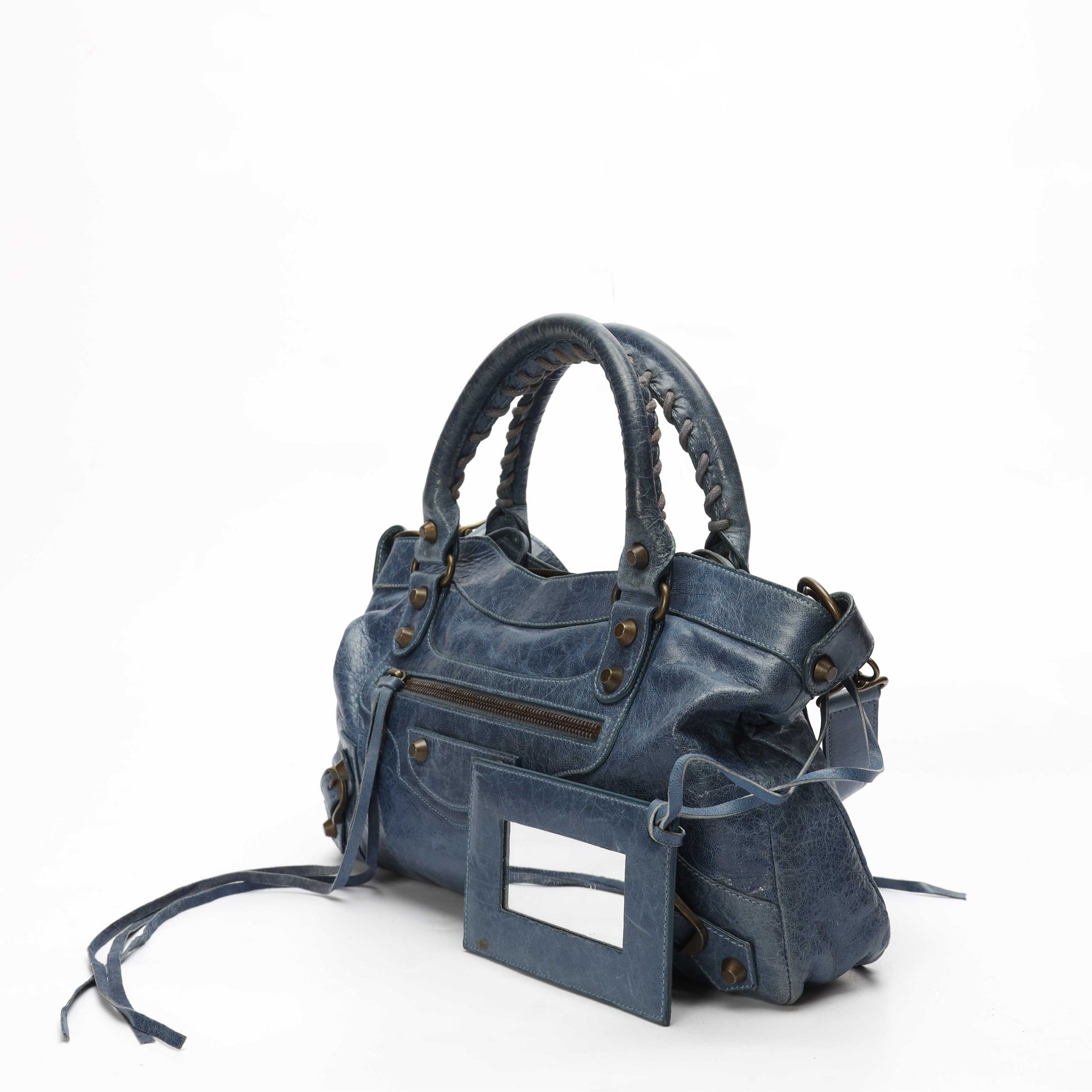 Balenciaga Marine Blue RH City Satchel
