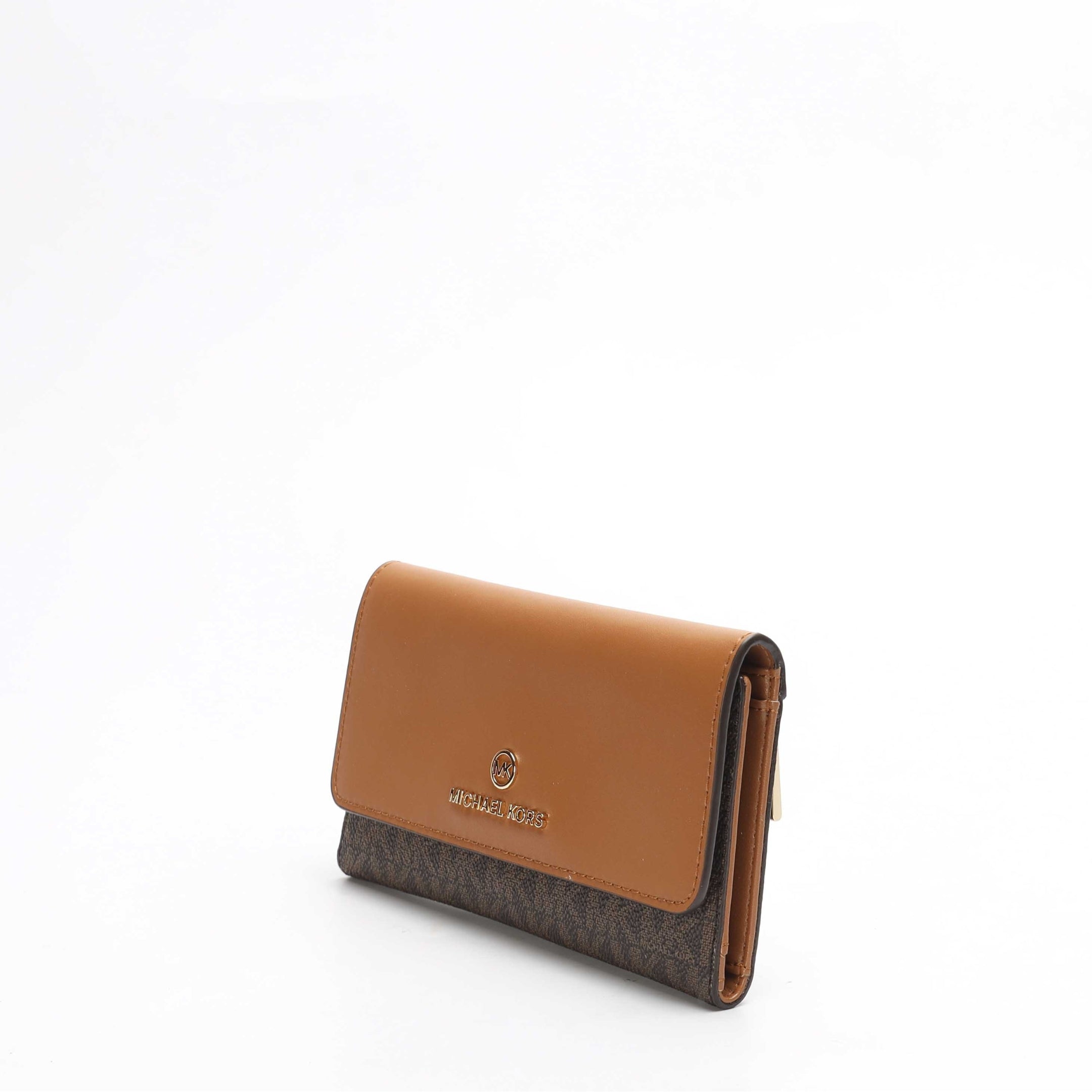 Michael Kors Brown Logo Tri-Fold Wallet