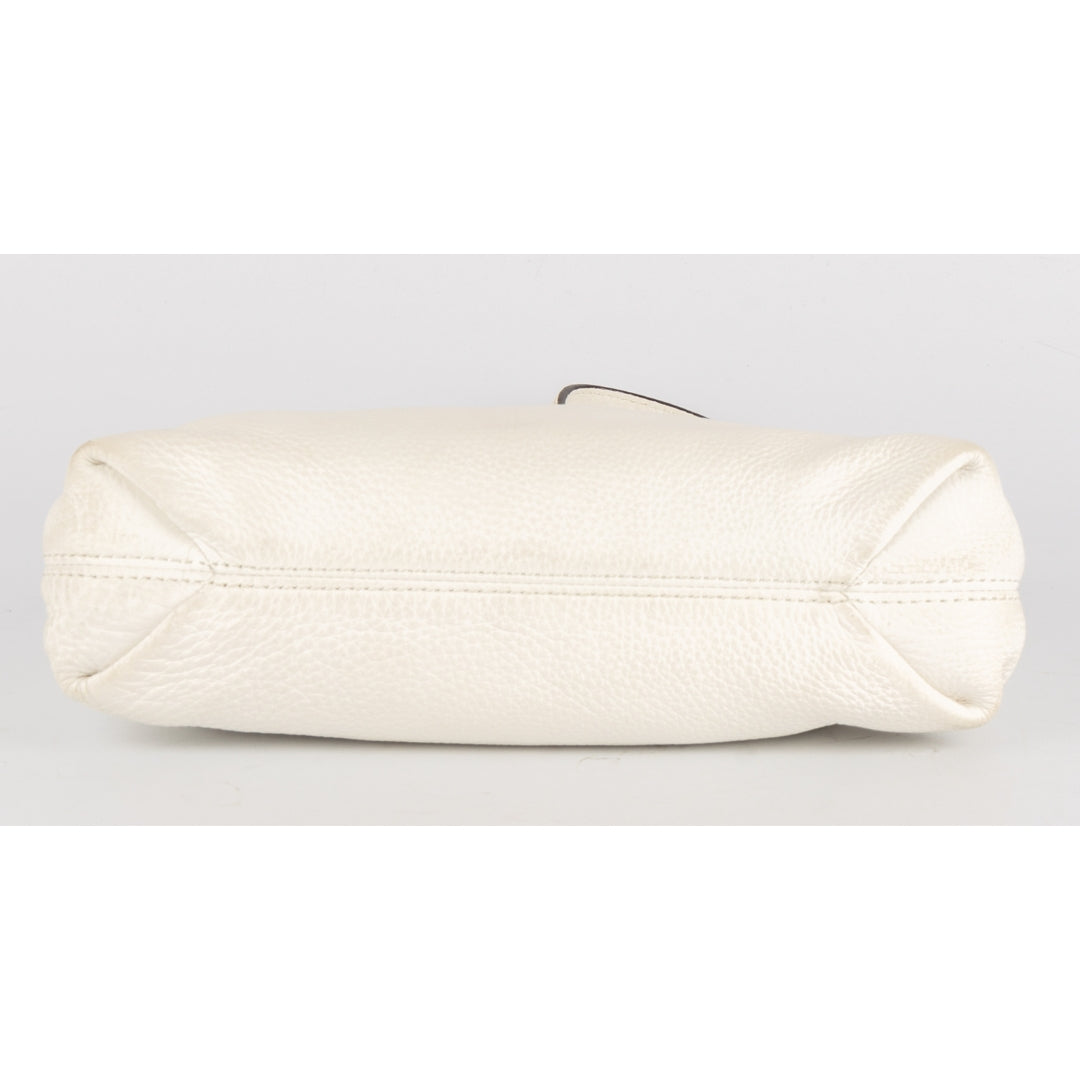 Michael Kors White Leather Jet Set Chain Shoulder Bag