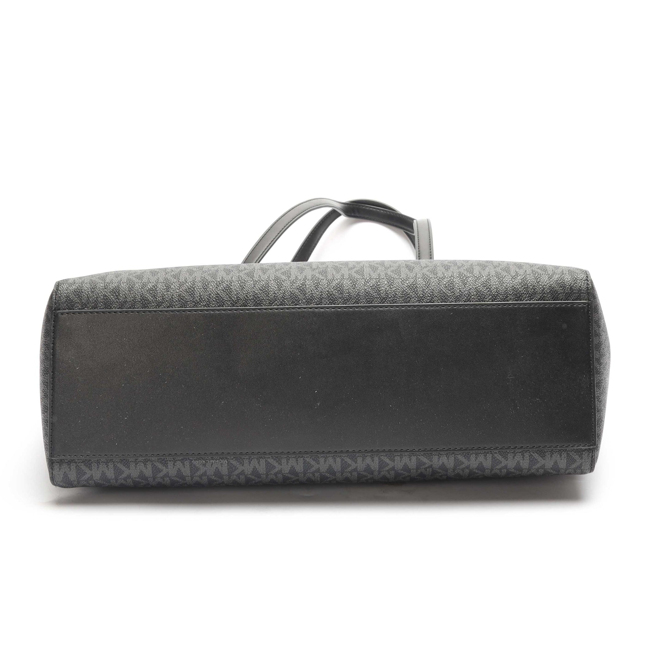 Michael Kors Black Charlotte Large Signature Logo Tote
