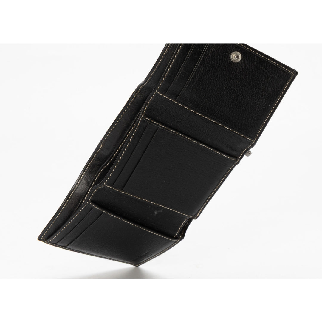 Salvatore Ferragamo Black Compact Women's Wallet