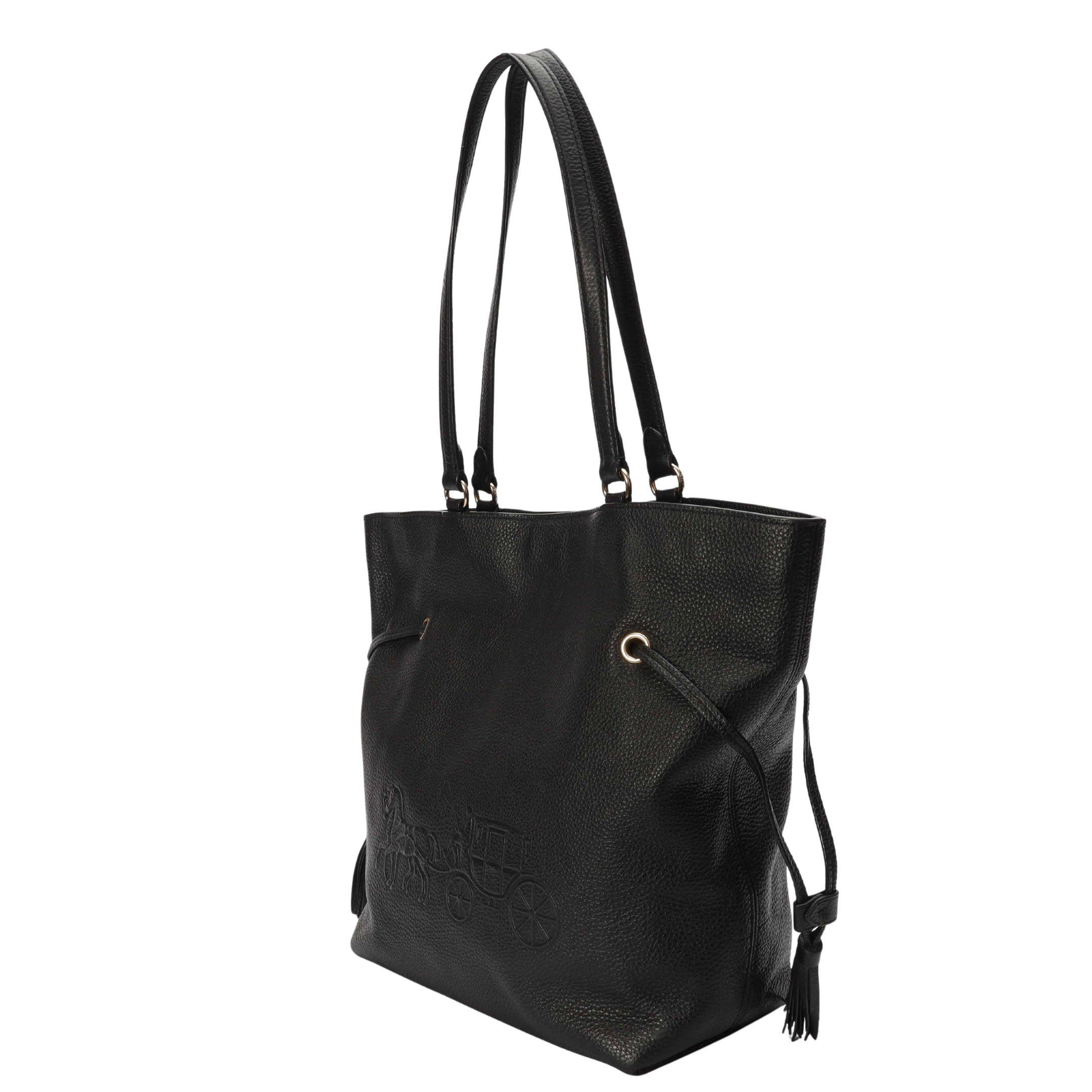 Coach Andy Black Horse & Carriage Tote