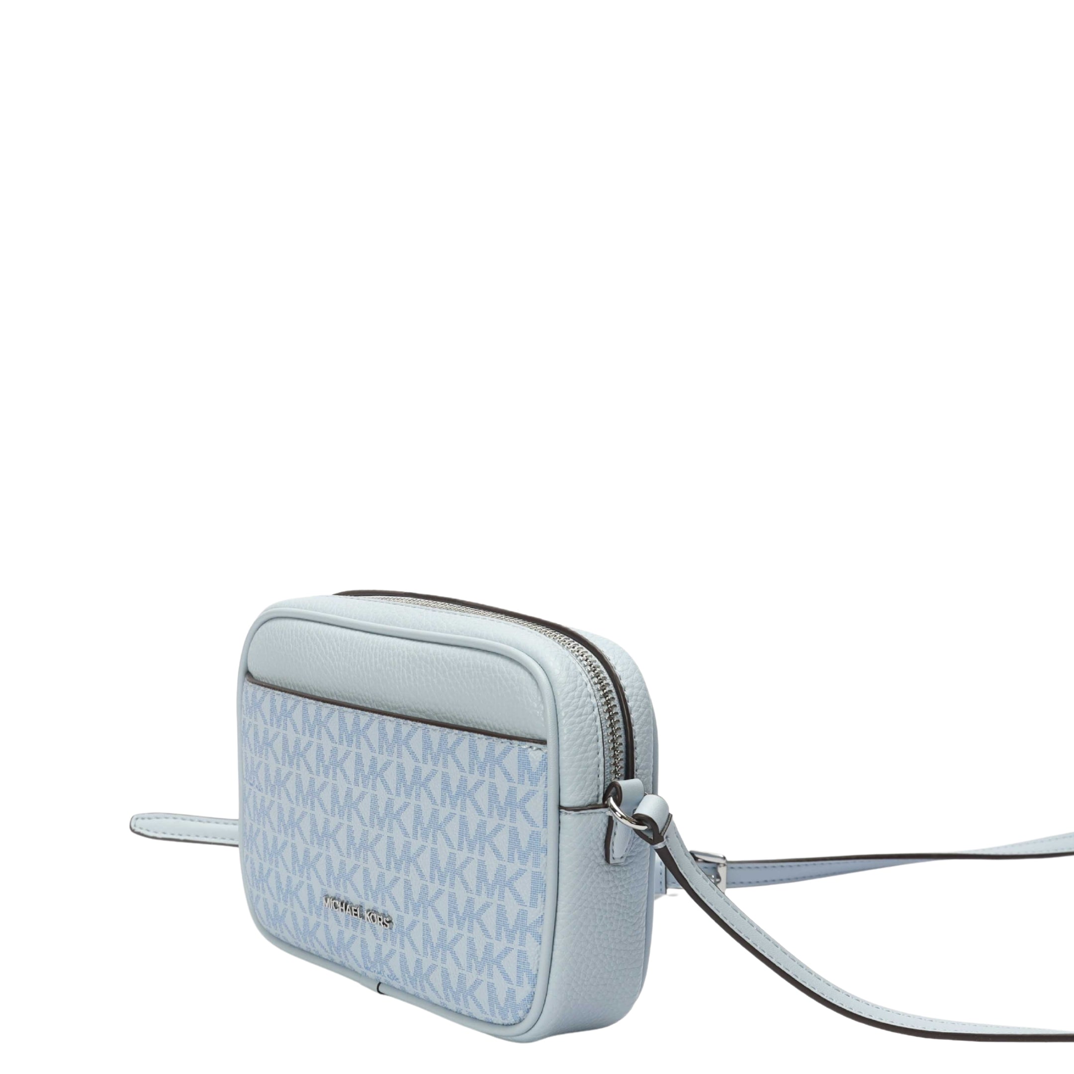 Michael Kors Sky Blue Jet Set Camera Crossbody Bag
