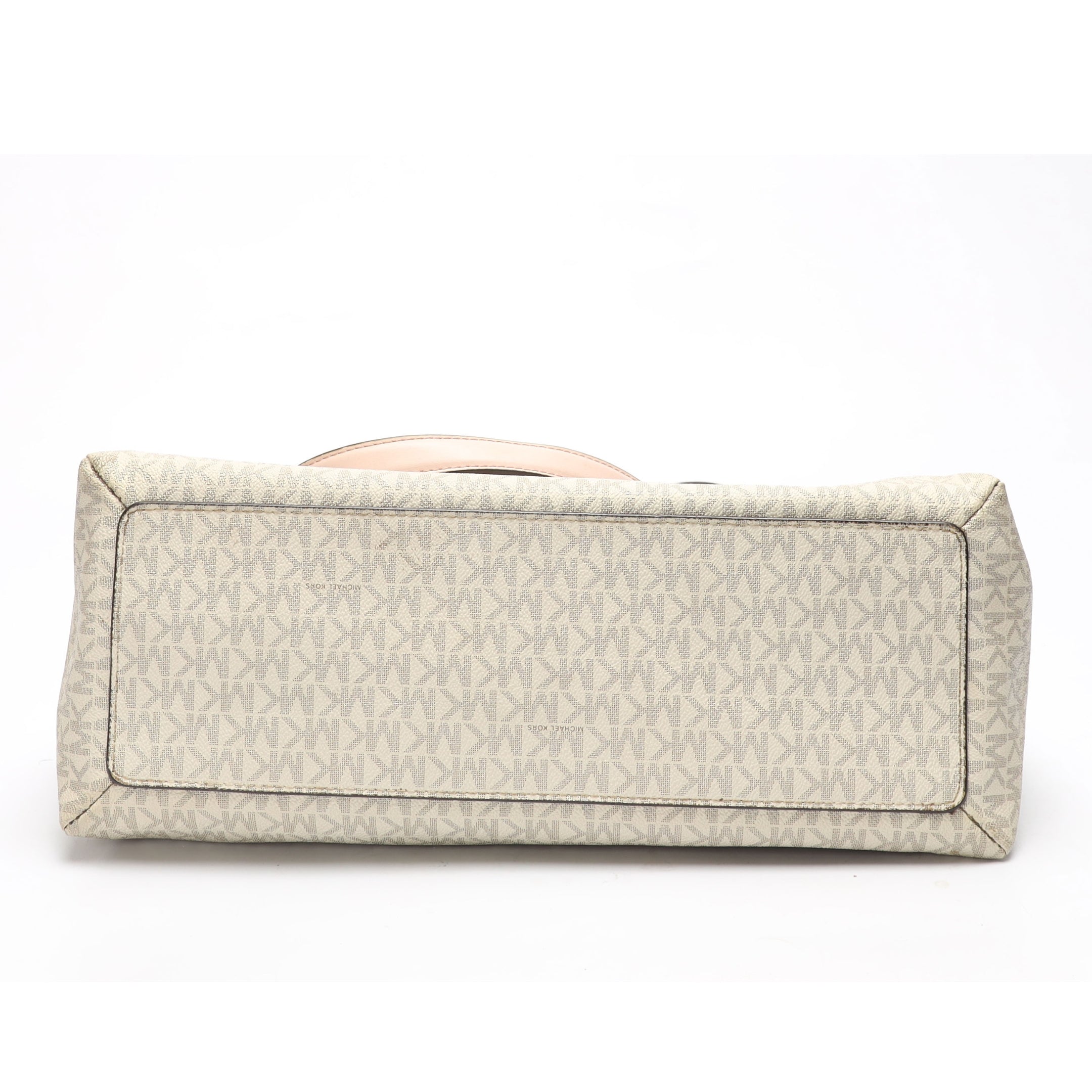 Michael Kors Trisha Vanilla Large Logo Shoulder Bag