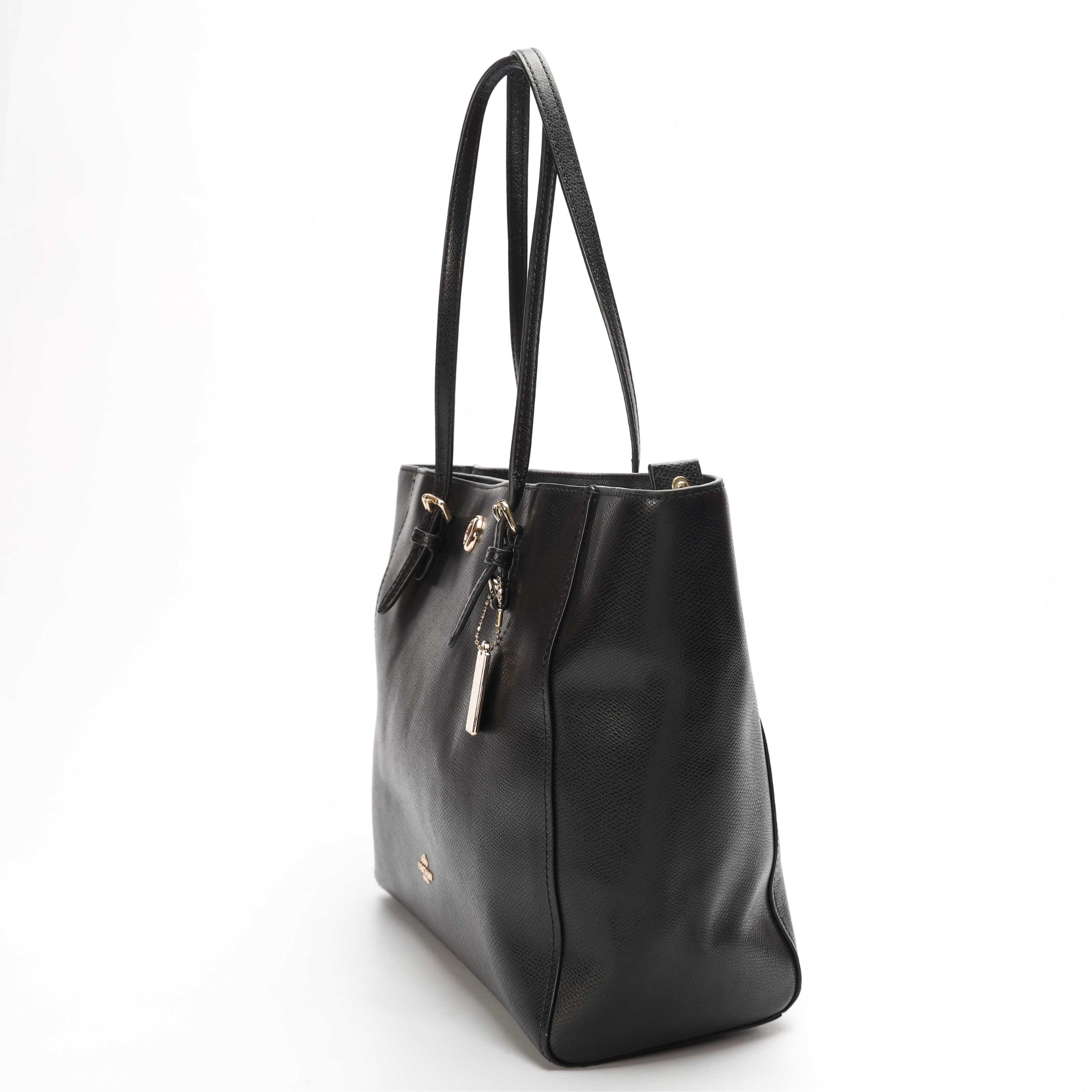 Coach Black Turnlock Tote