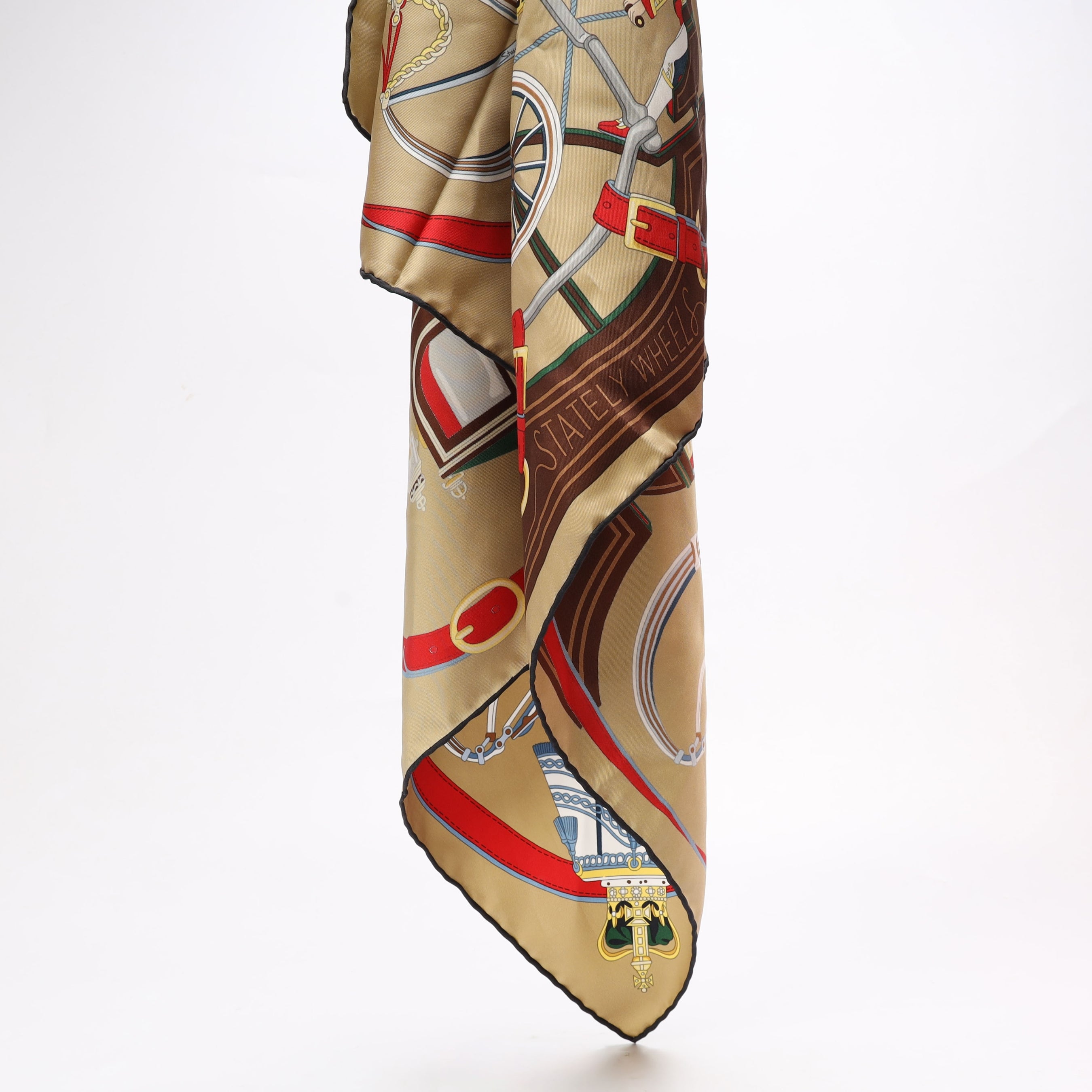 Hermes Stately Wheels scarf 90