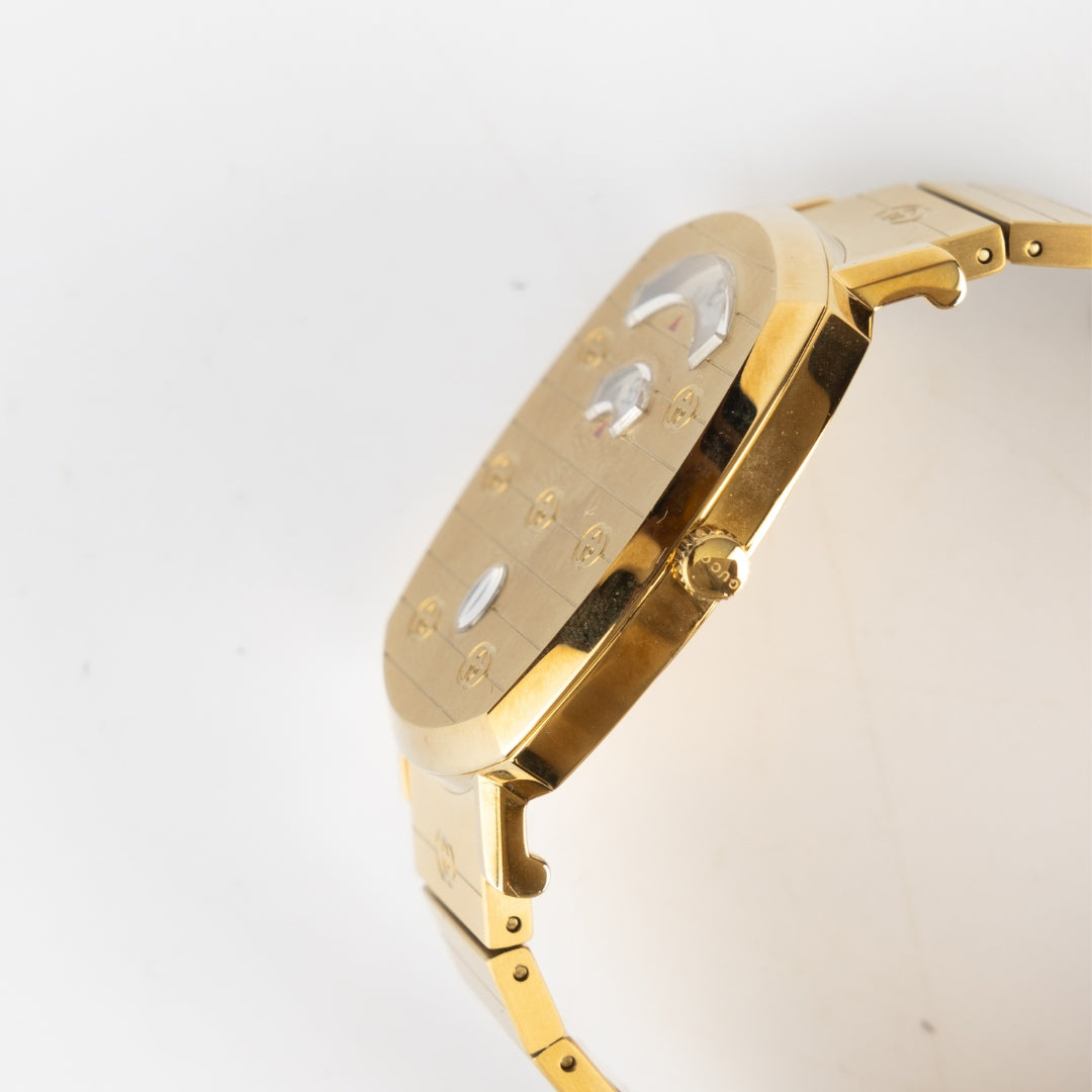 Gucci Yellow Gold PVD Coated Stainless Steel Watch