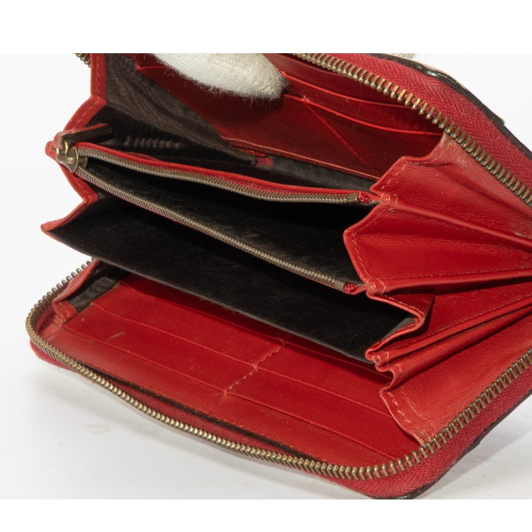 Gucci Tricolor Bee Queen Margaret Zip Around Wallet