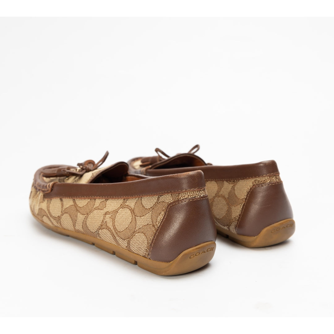 Coach Driver Signature Jacquard Loafers