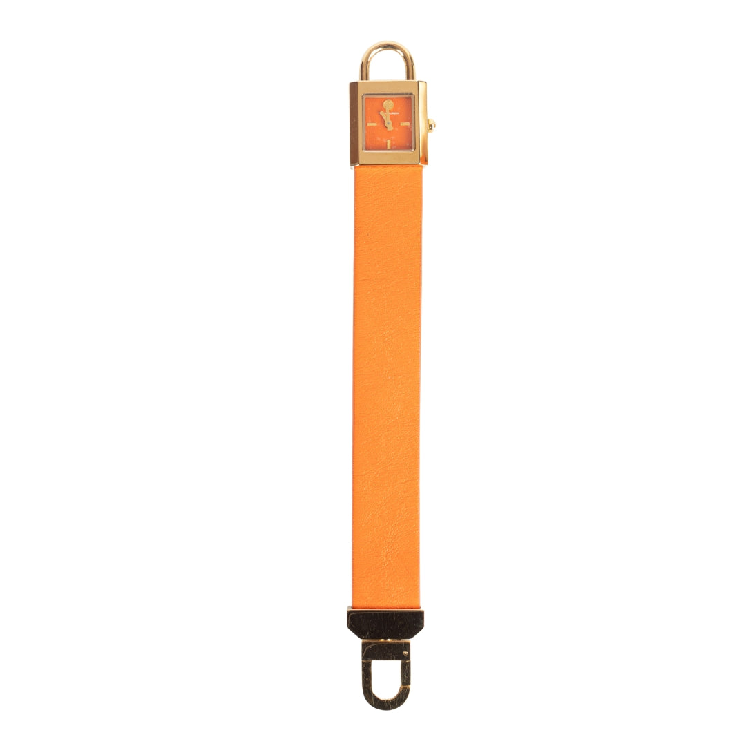 Tory Burch Surrey Orange Gold Tone Watch
