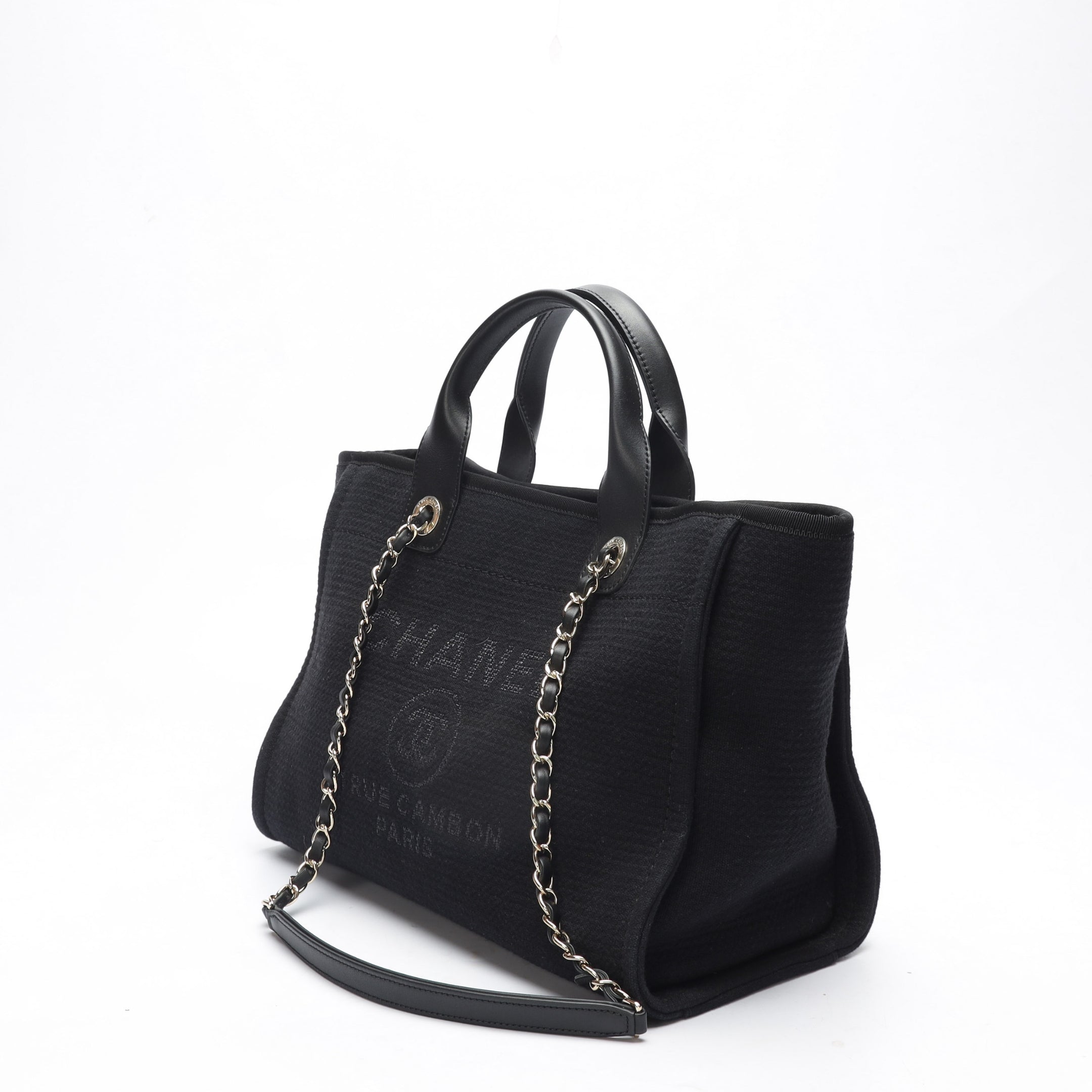Chanel Black Deauville Tote