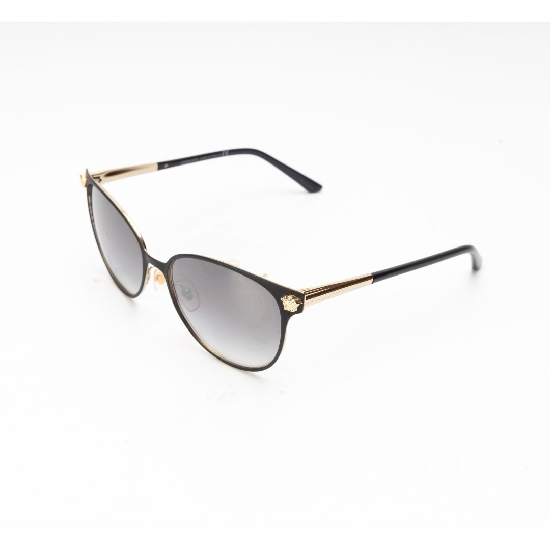 Versace Grey Oval Sunglasses for Women