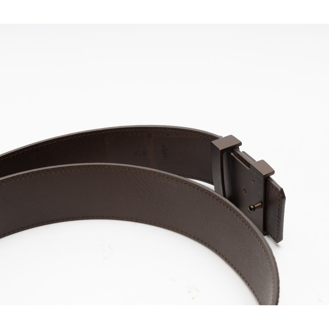 Louis Vuitton Damier Ebene Canvas LV Initiales Belt