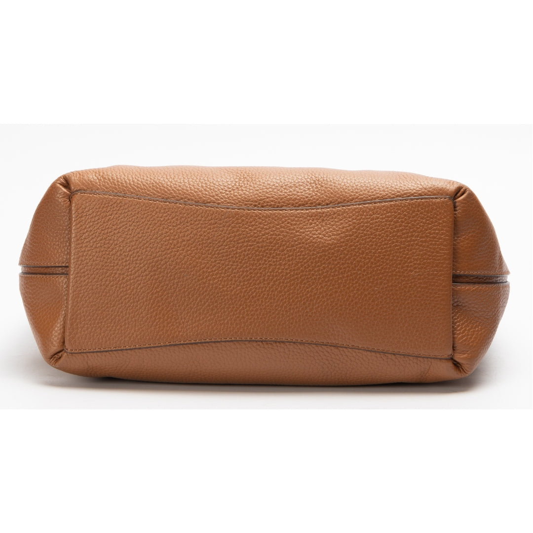 Kate Spade Brown Pebbled Leather Shoulder Bag
