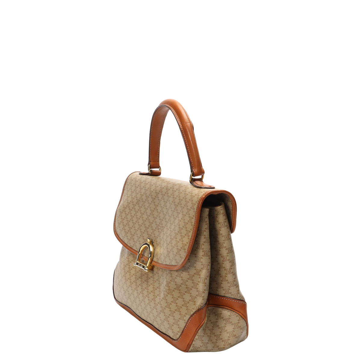 Celine Macadam Flap Top Handle Bag
