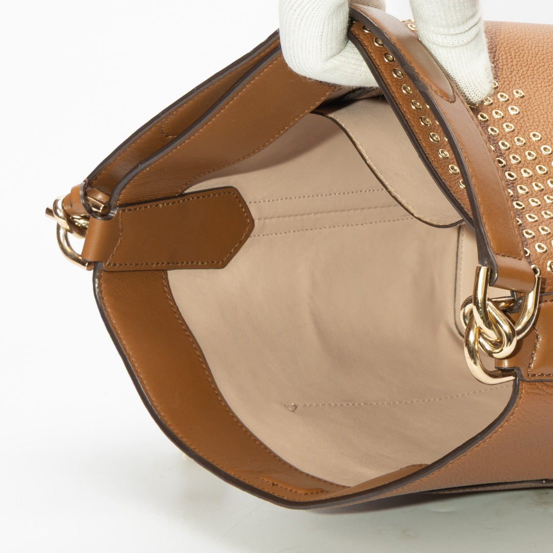 Michael Kors Hayes Studded Convertible Bucket Bag