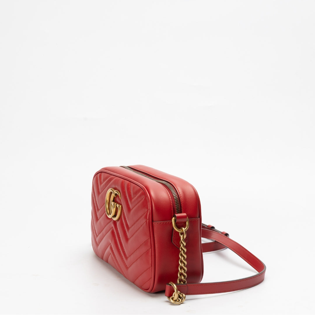 GG Marmont Red Medium Shoulder Bag