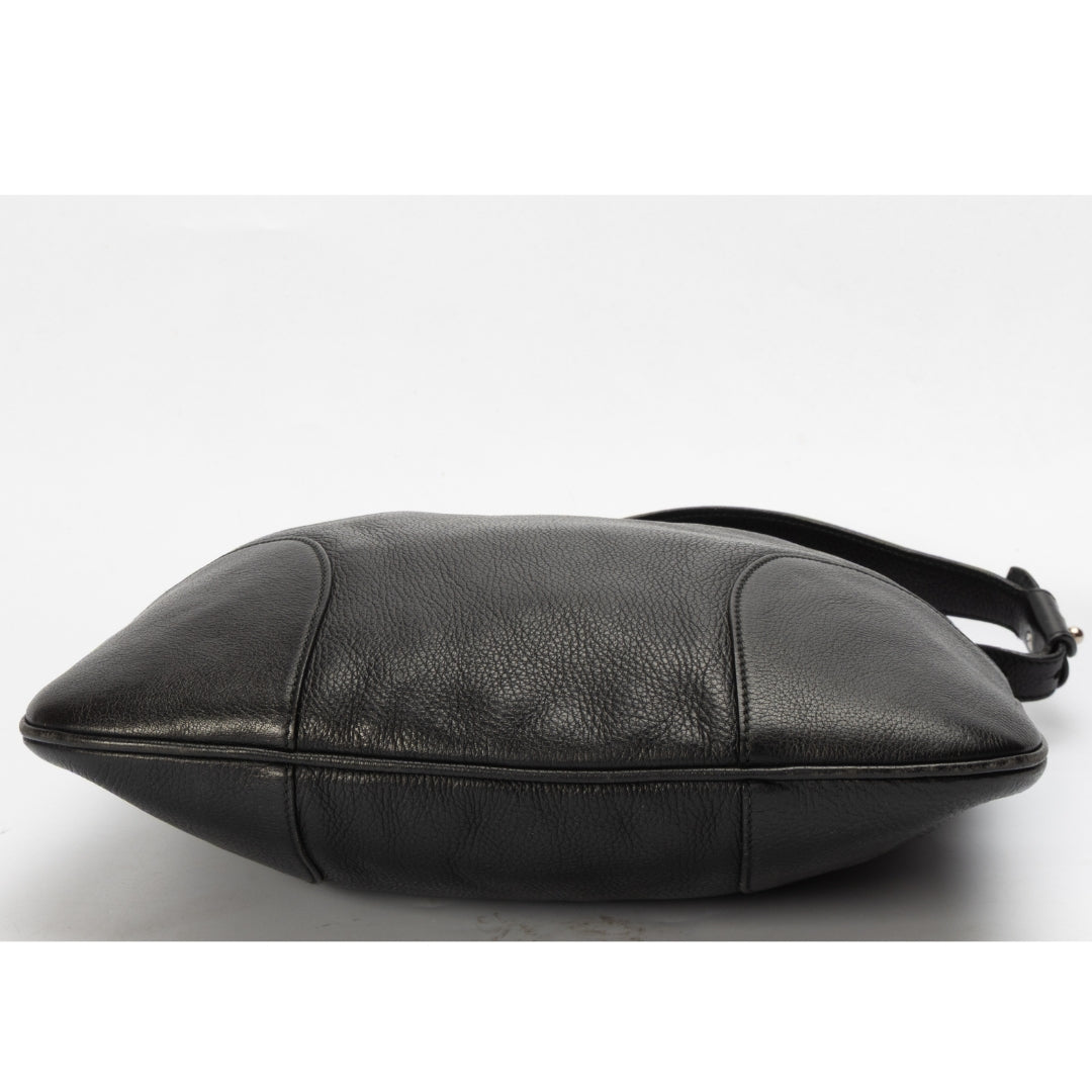 Salvatore Ferragamo Gancini Black Hobo Bag