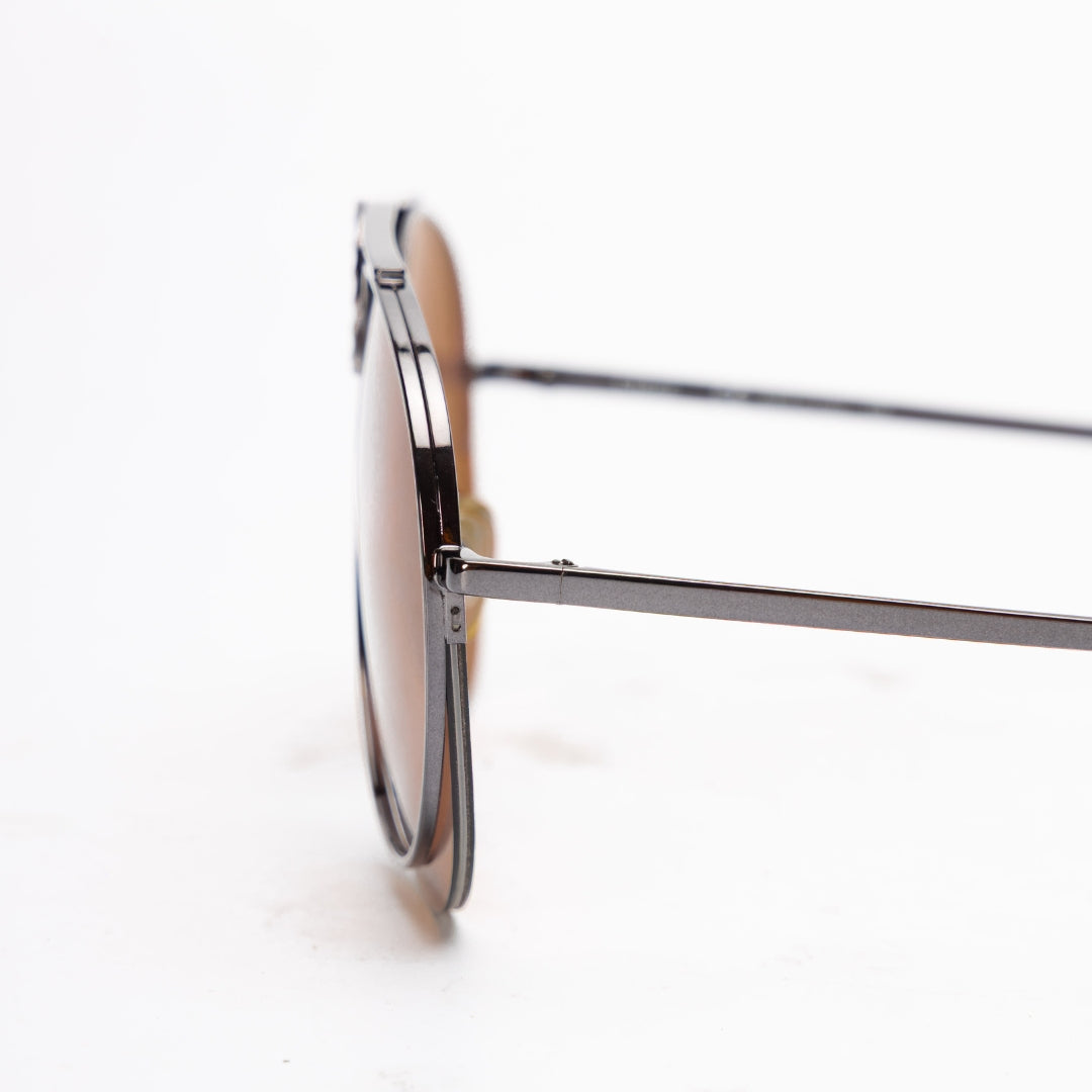 Chloe Metal Mirrored Romie Aviator Sunglasses